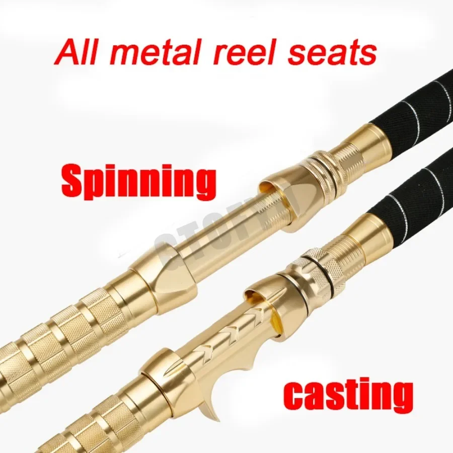 1.65M 1.80M 1.98M Casting Spining Fishing Rod 50kg Straight Butt Deep Sea Superhard Throwing shot Rod Ocean Boat Trolling Rod