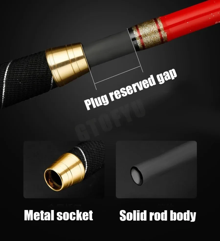 1.65M 1.80M 1.98M Casting Spining Fishing Rod 50kg Straight Butt Deep Sea Superhard Throwing shot Rod Ocean Boat Trolling Rod