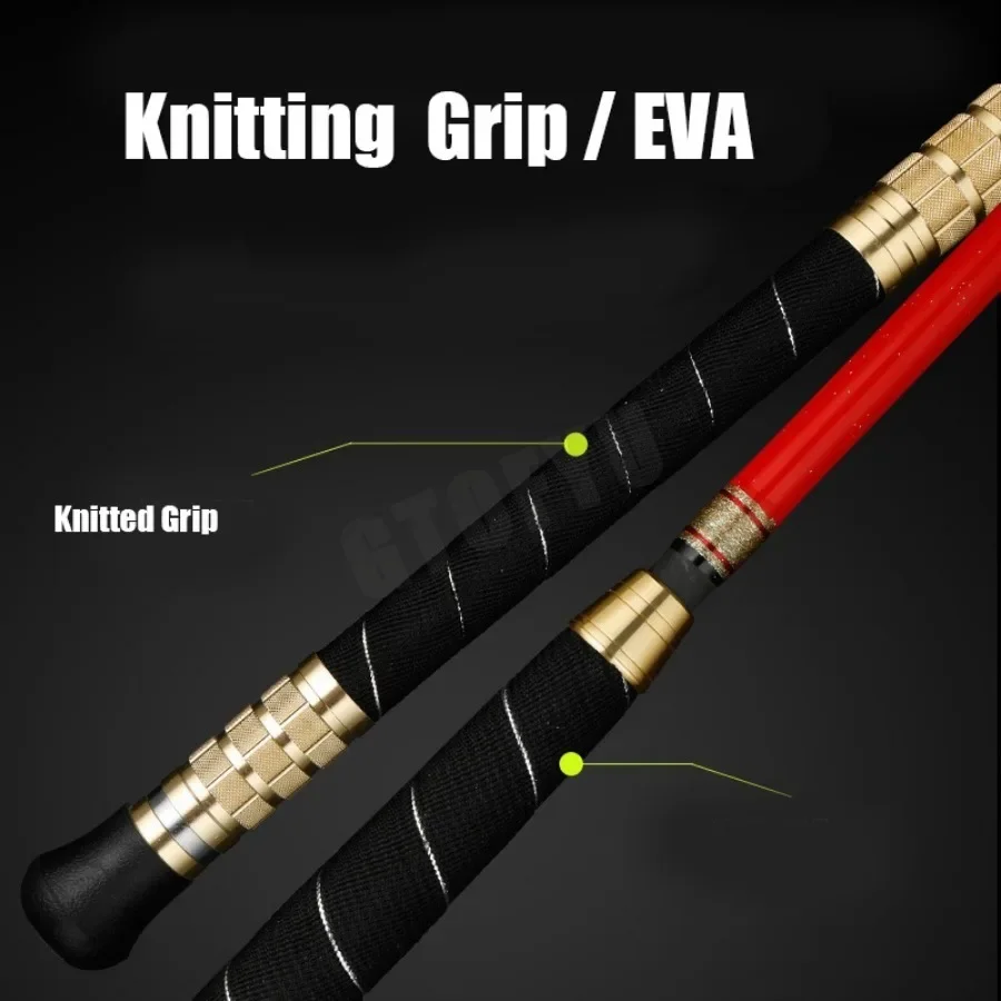 1.65M 1.80M 1.98M Casting Spining Fishing Rod 50kg Straight Butt Deep Sea Superhard Throwing shot Rod Ocean Boat Trolling Rod