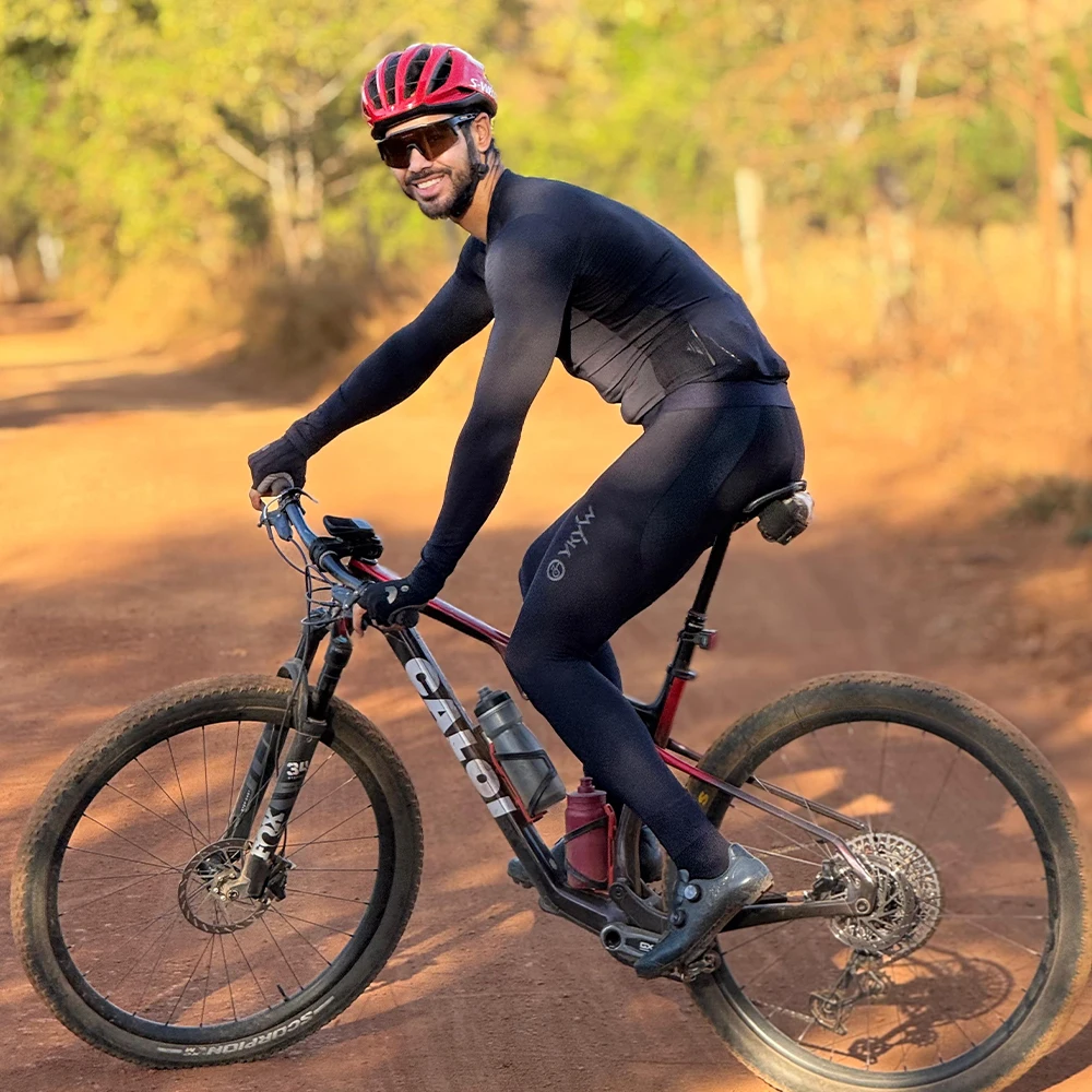 YKYWBIKE Men Cycling Bib Tight Italy Interface Padding 7 Hours Riding Road Bike Bibs Pants Seamless Bicycle Long Bib Spring