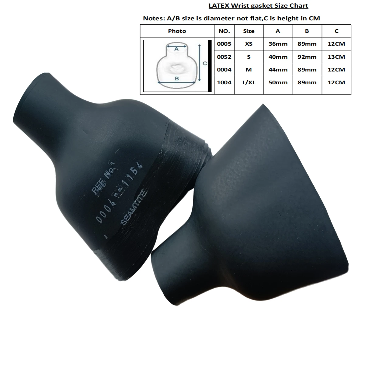 DRY SUIT Wrist bottle gasket one pair seamtite latex wrist gasket seal for repair Drysuit