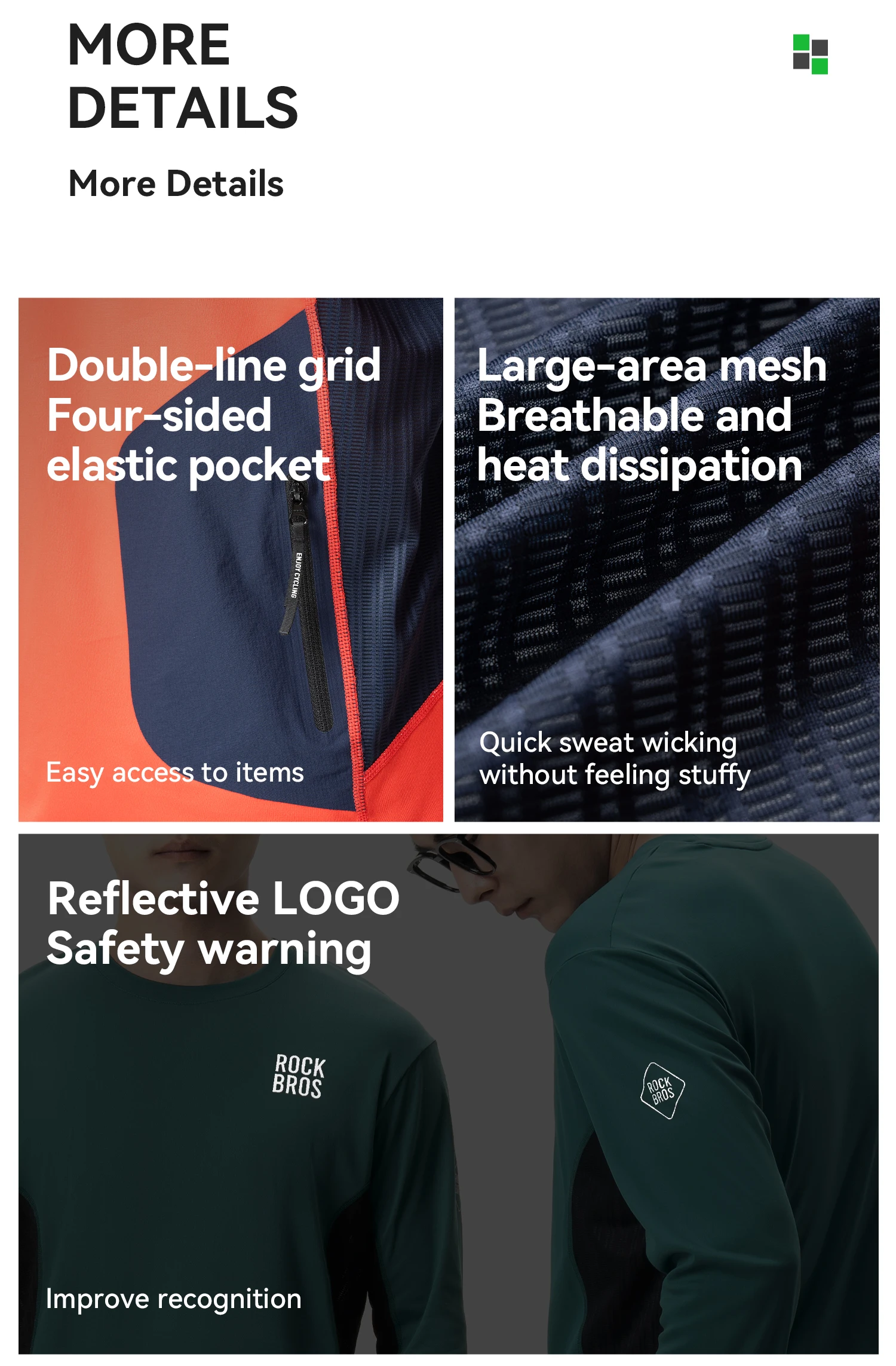 ROCKBROS Cycling Jersey Spring Summer Men's Long Sleeve Cycling Loose Breathable Sweat Wicking Road MTB Bicycle Clothing