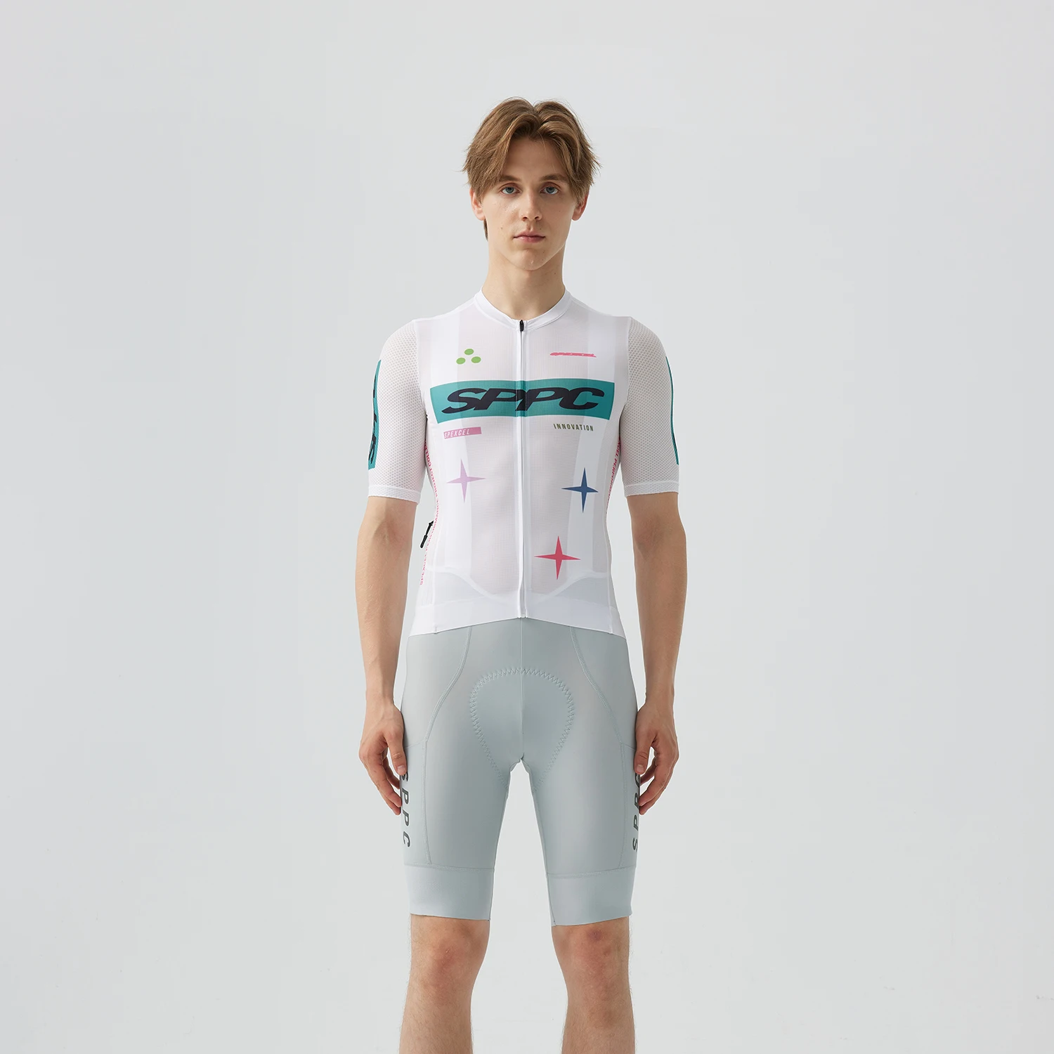SPEXCEL SPPC 2025 All NEW Men's RACE Cargo Bib Shorts Lightweight Quick Dry and Breathable Fabric with Elastic Interface Pad