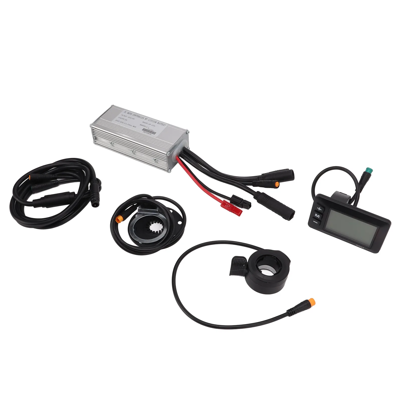Electric Bike Motor Controller 22A Electric Bicycle Modification Kit with GD01 Panel for 500W Geared Motor