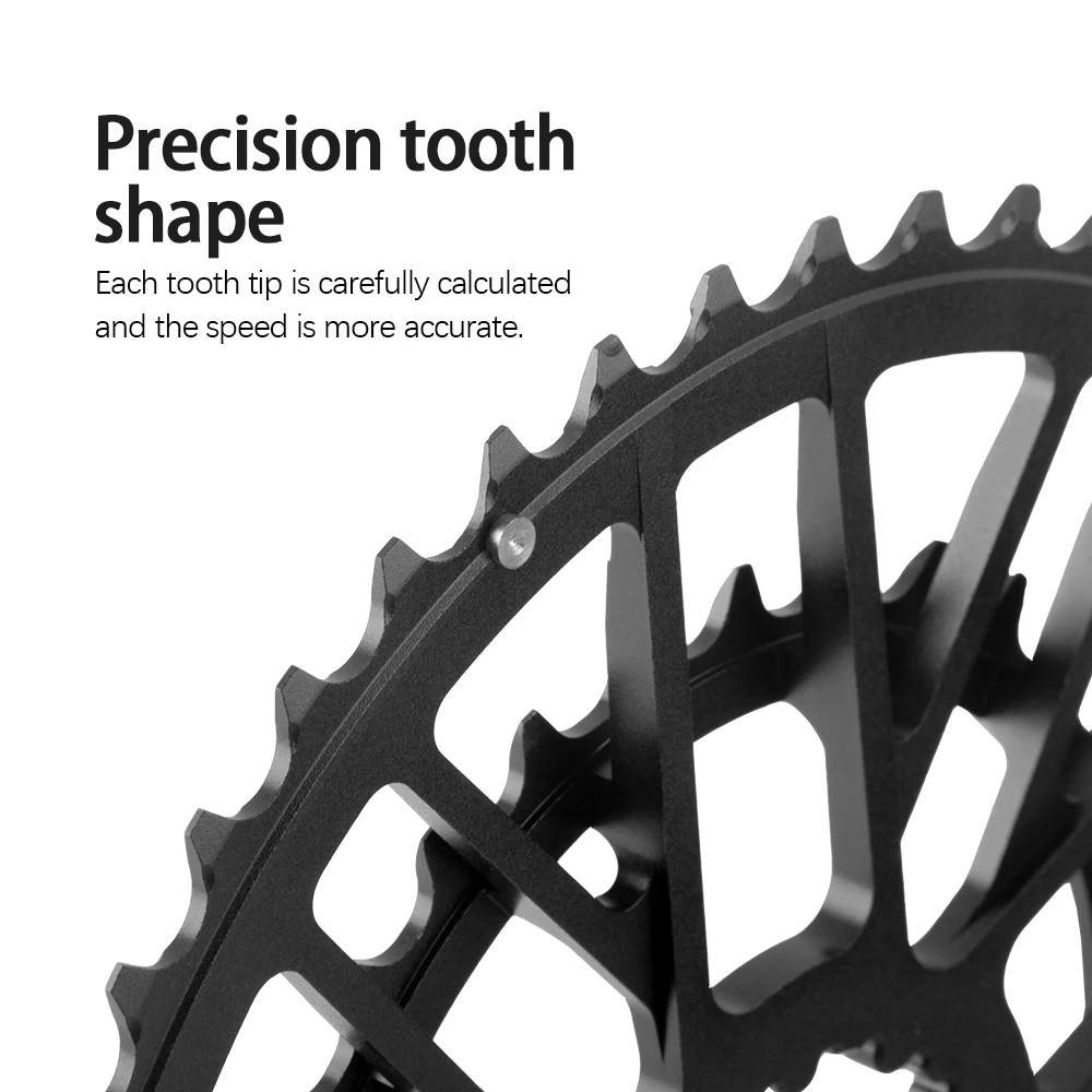 WUZEI Road Bike 3 Bolts Direct Mount Chainwheel 2x8 9 10 11 12 Speed Bicycle Crown Double Chainring Aluminum Alloy Speed Part