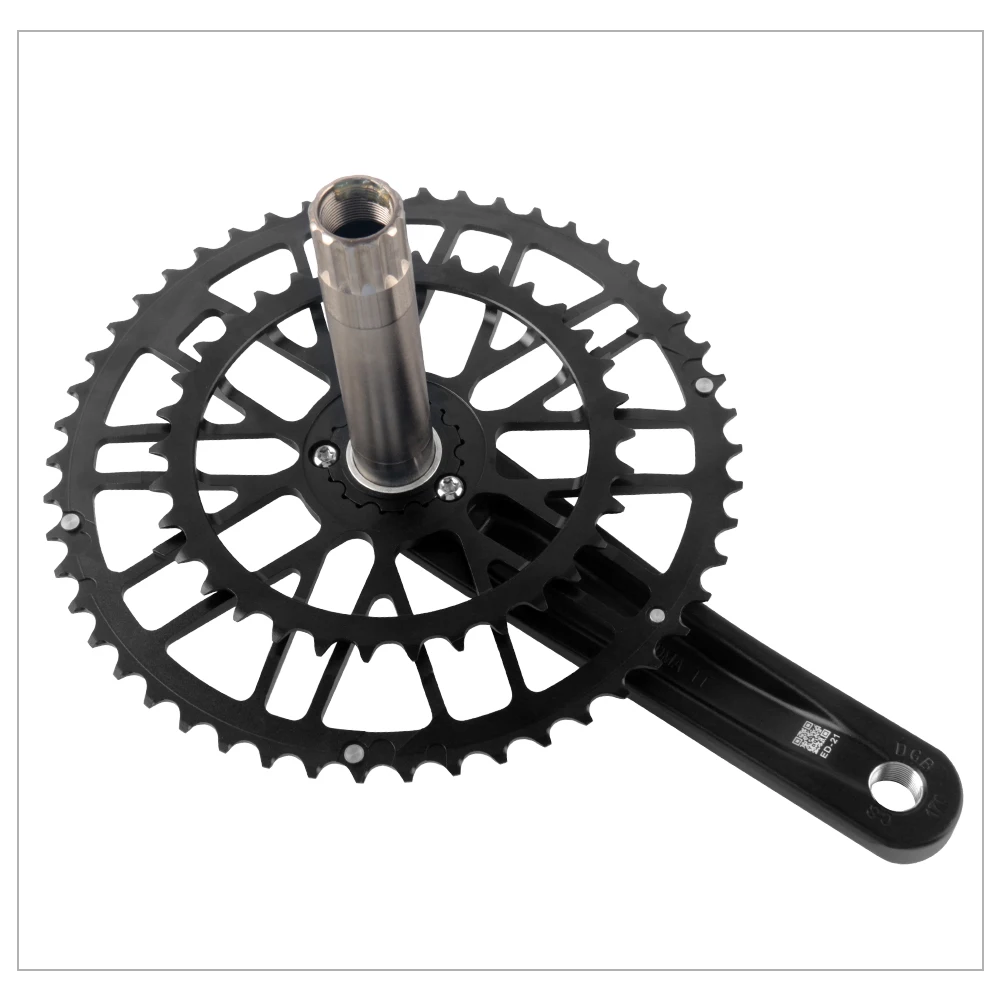 WUZEI Road Bike 3 Bolts Direct Mount Chainwheel 2x8 9 10 11 12 Speed Bicycle Crown Double Chainring Aluminum Alloy Speed Part