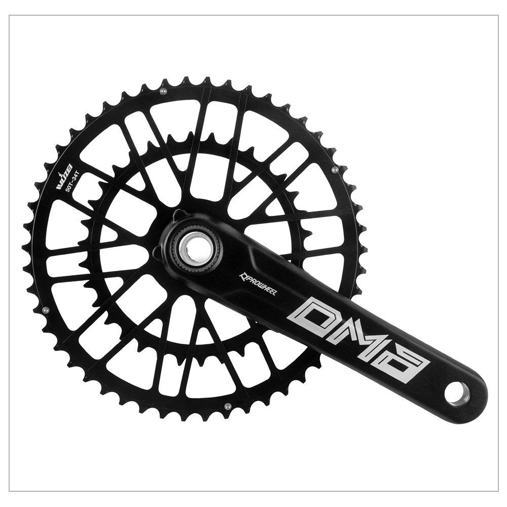 WUZEI Road Bike 3 Bolts Direct Mount Chainwheel 2x8 9 10 11 12 Speed Bicycle Crown Double Chainring Aluminum Alloy Speed Part