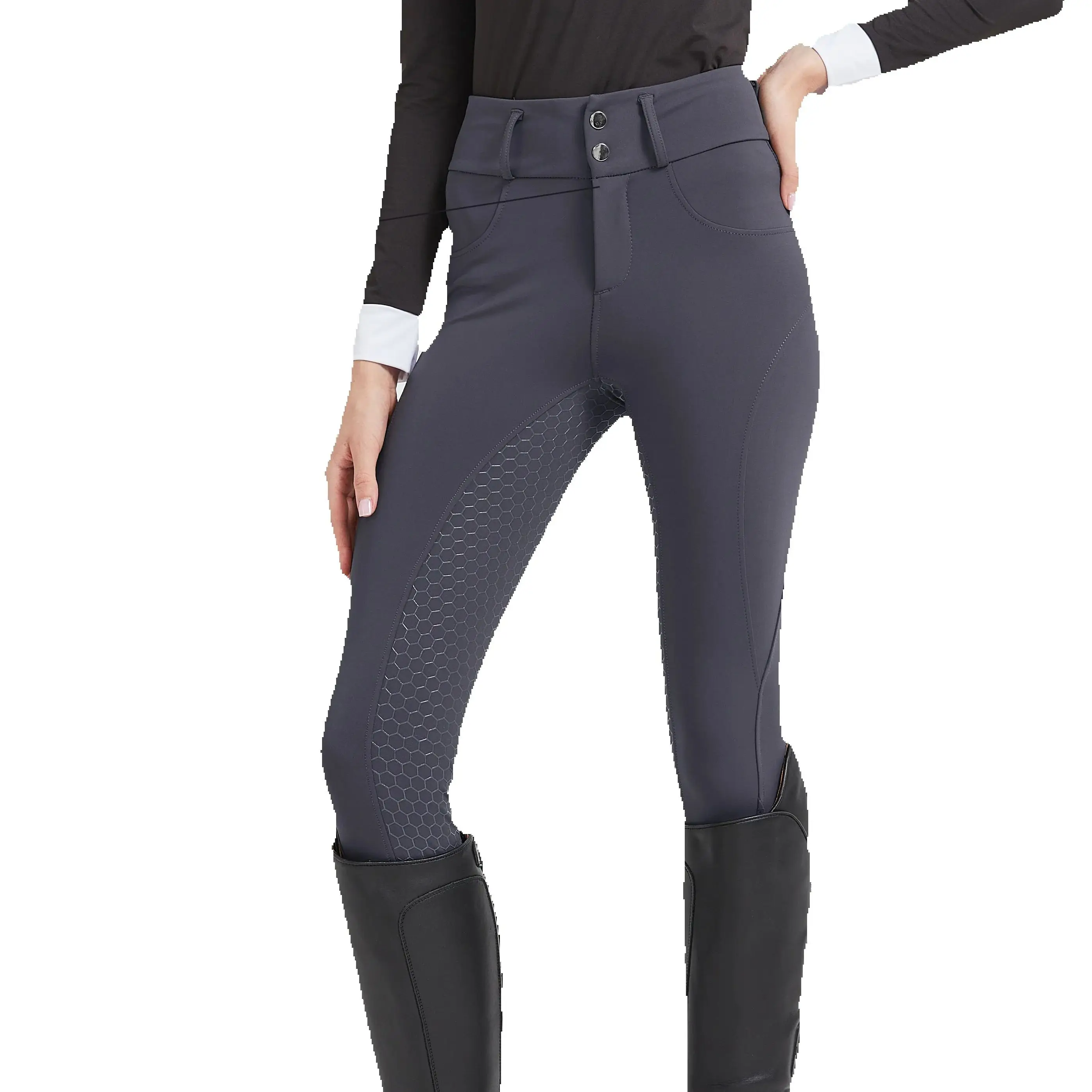 Professional Horse Riding Pants Silicone Anti-Slip Quick-Dry Tight-Fitting Cycling Sports Pants for Equestrian Exams