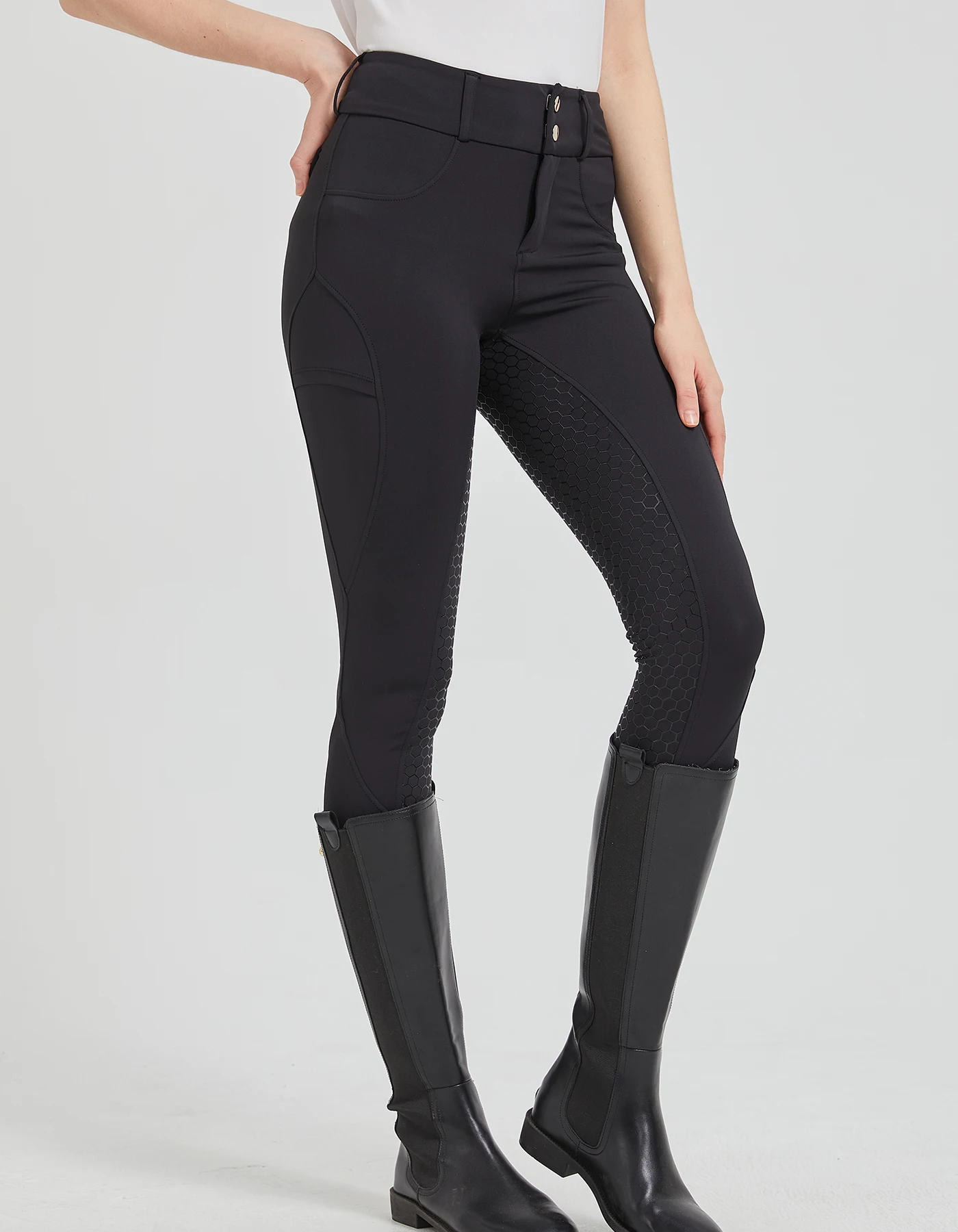 Professional Horse Riding Pants Silicone Anti-Slip Quick-Dry Tight-Fitting Cycling Sports Pants for Equestrian Exams
