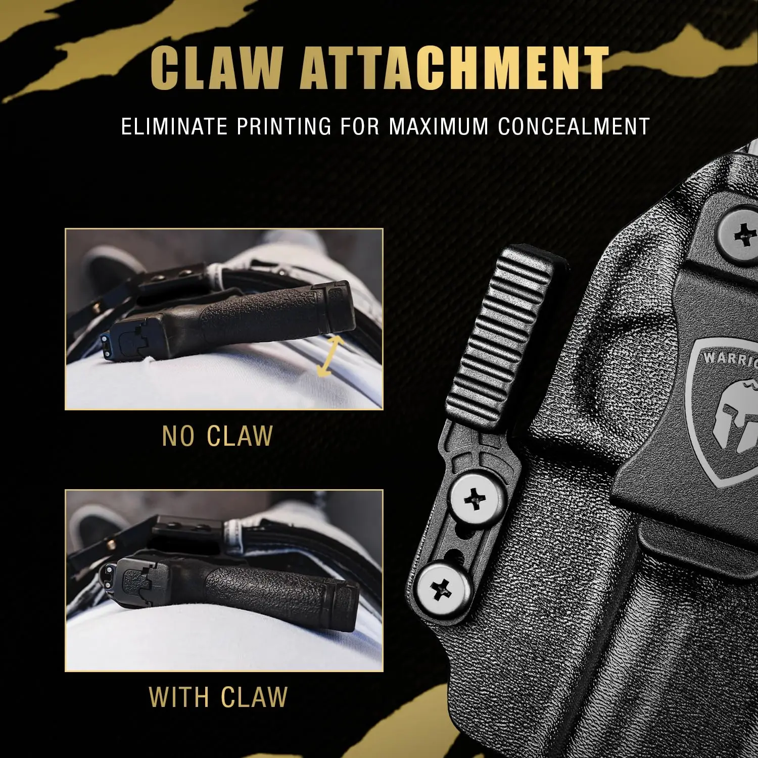 Only For Taurus G3,IWB Kydex Holster with Claw,Click Sound,Fast Draw Outdool Tactical Pistol Cases Right Gun Bags,Claw 4