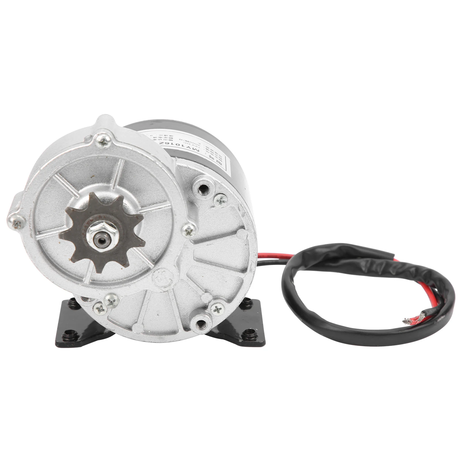 MY1016Z 12V 350W DC 9T Gear Reduction Electric Motor for Electric Scooter Bicycle Kit