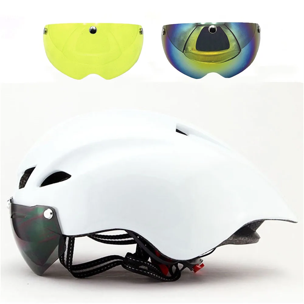 Brand New YUMAJ WINGER II Aero Road Bicycle Helmet for Riding with Magnetic Goggles TT Racing Bicycle Sports Safety Helmet YM-16