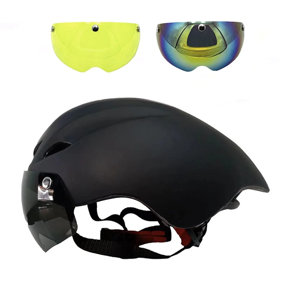 Brand New YUMAJ WINGER II Aero Road Bicycle Helmet for Riding with Magnetic Goggles TT Racing Bicycle Sports Safety Helmet YM-16