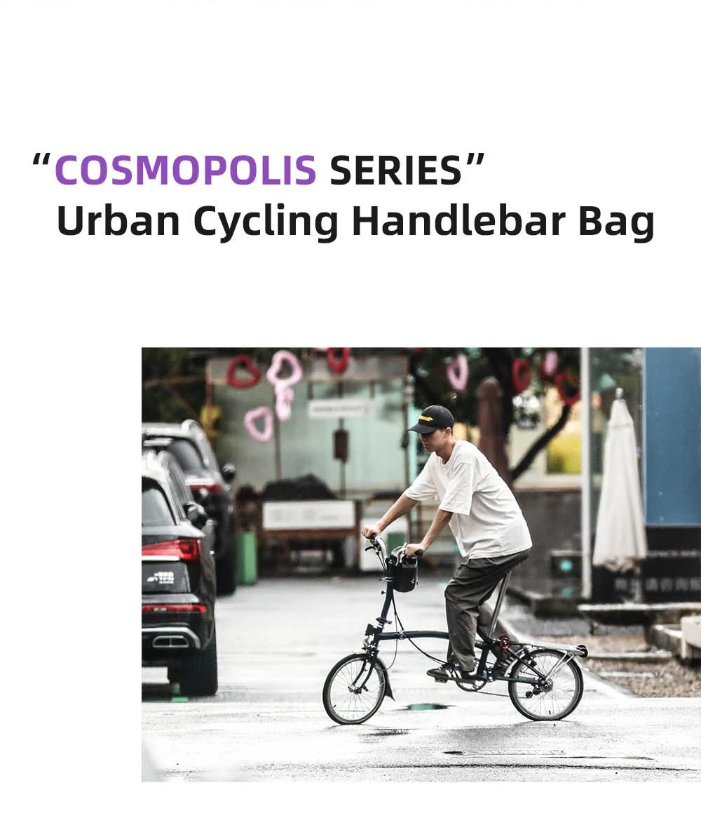 Rhinowalk Bicycle Front Tube Water Bottle Bag 2.5L Urban Cycling Handlebar Carrier Pouch Storage For MTB Road Bike Folding Bike