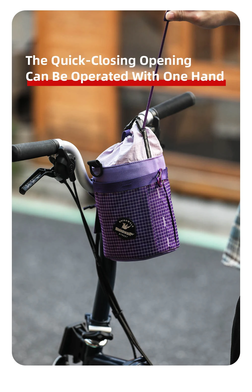 Rhinowalk Bicycle Front Tube Water Bottle Bag 2.5L Urban Cycling Handlebar Carrier Pouch Storage For MTB Road Bike Folding Bike