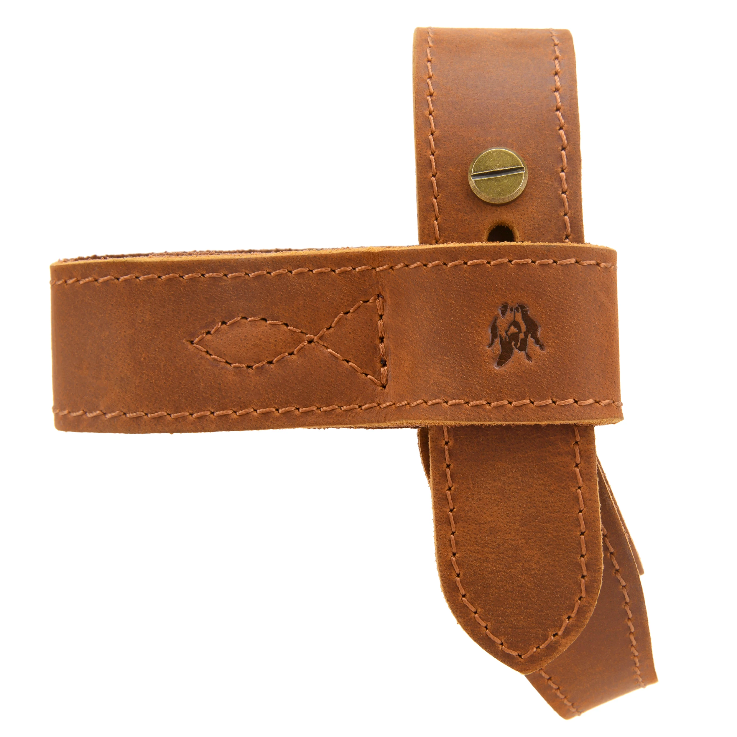 Upgraded Cowhide Leather Shotgun/Rifle No-Drill Harnessed Buttstock Holder Sling Mount