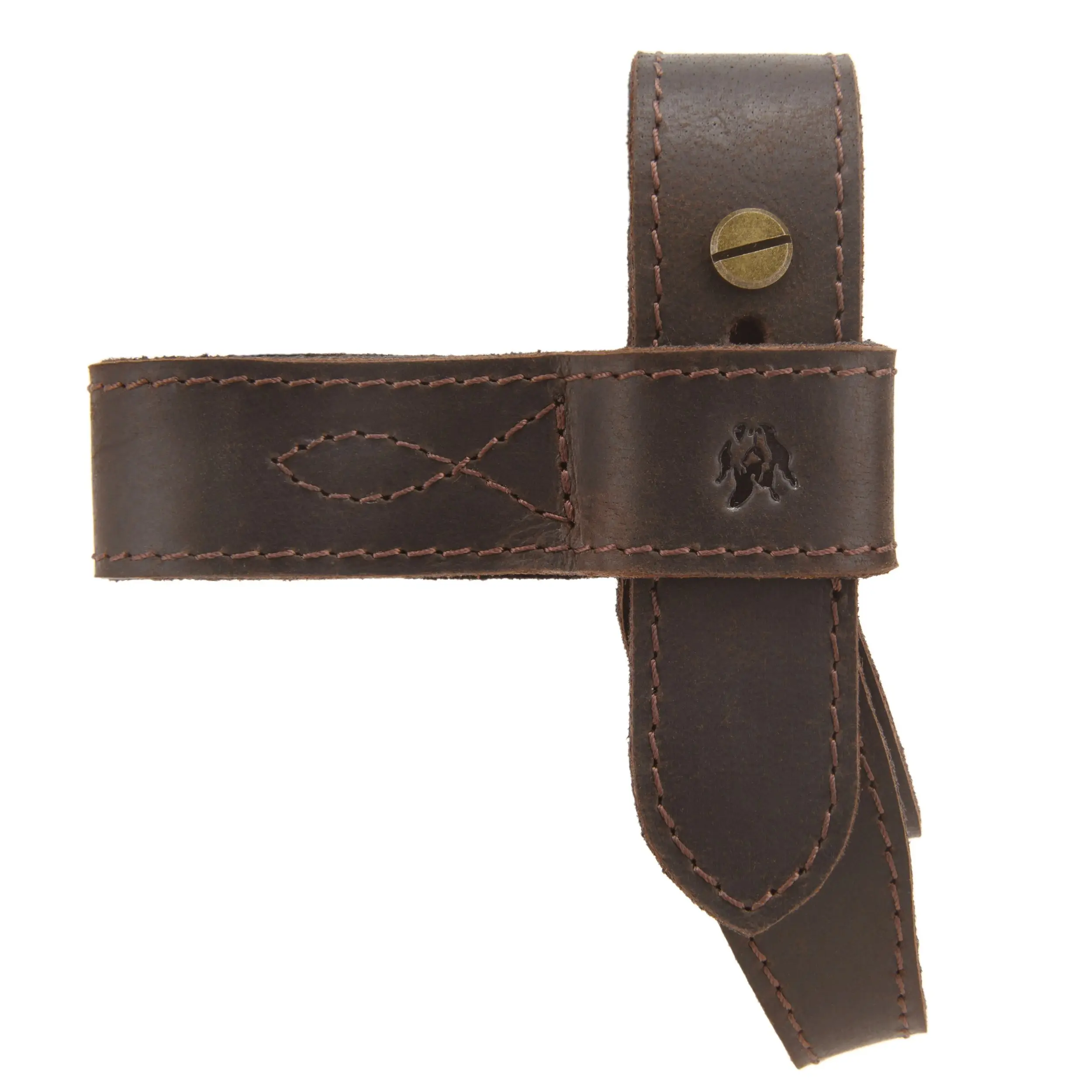Upgraded Cowhide Leather Shotgun/Rifle No-Drill Harnessed Buttstock Holder Sling Mount