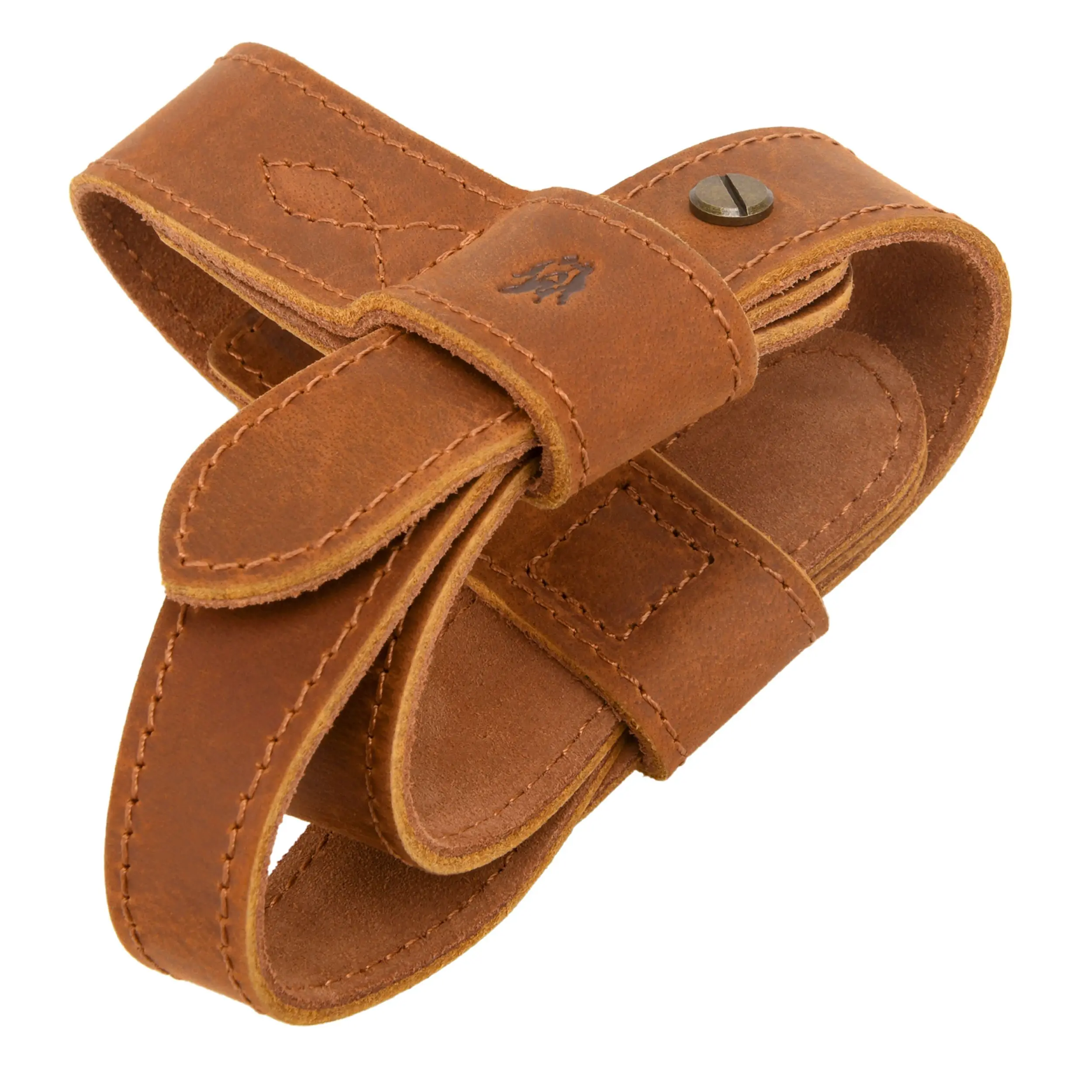 Upgraded Cowhide Leather Shotgun/Rifle No-Drill Harnessed Buttstock Holder Sling Mount