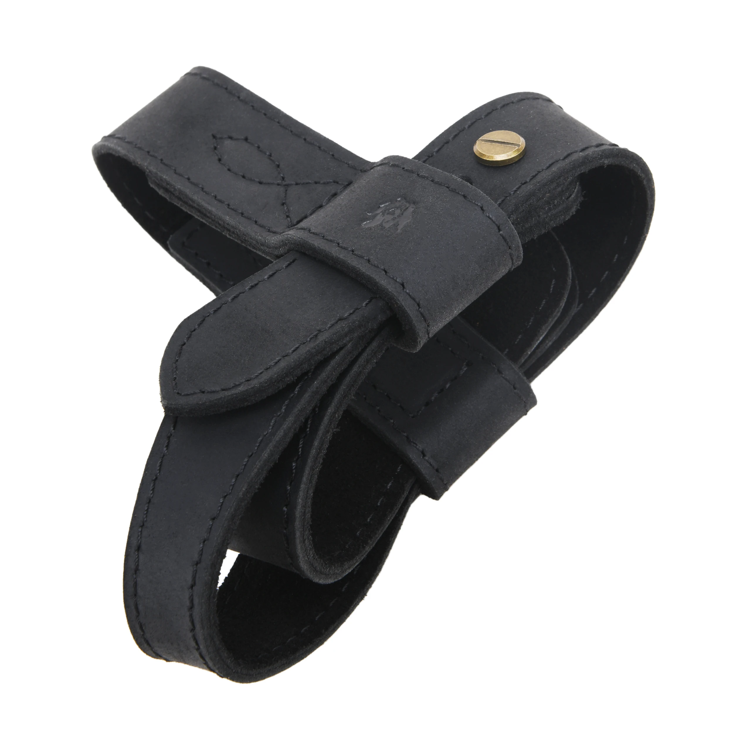 Upgraded Cowhide Leather Shotgun/Rifle No-Drill Harnessed Buttstock Holder Sling Mount