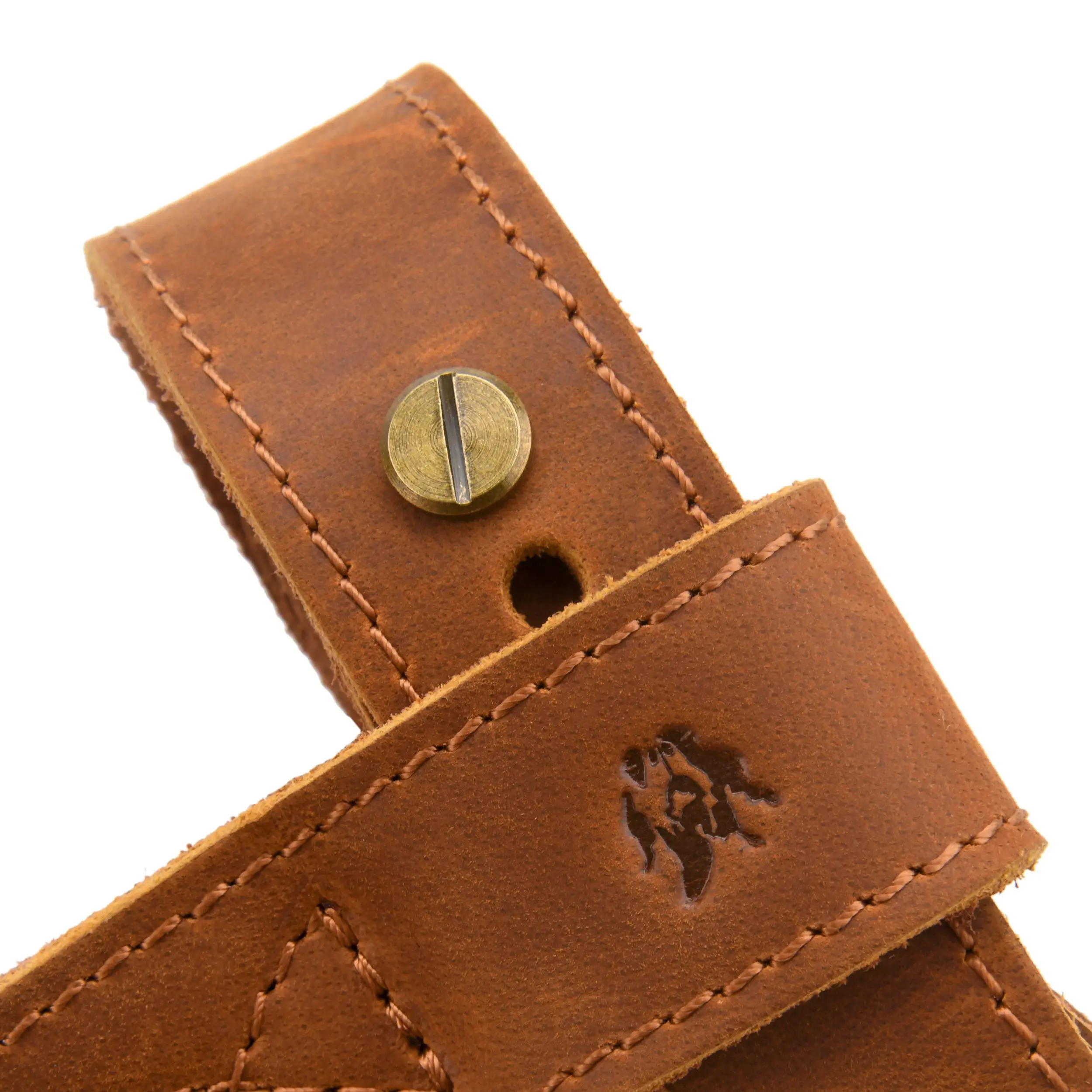 Upgraded Cowhide Leather Shotgun/Rifle No-Drill Harnessed Buttstock Holder Sling Mount