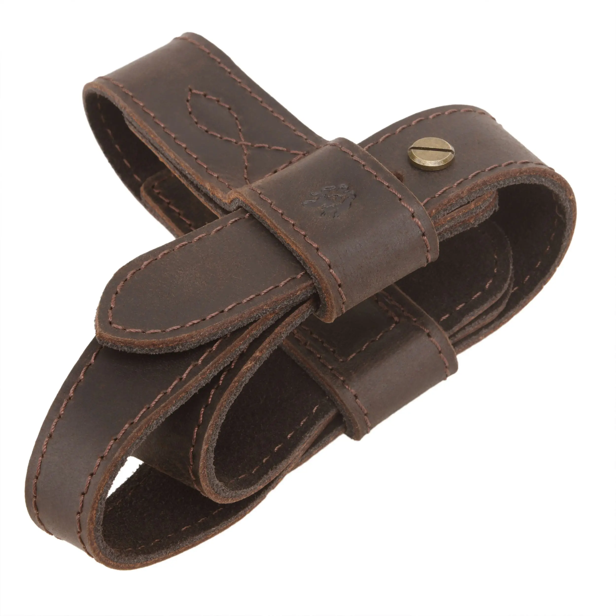 Upgraded Cowhide Leather Shotgun/Rifle No-Drill Harnessed Buttstock Holder Sling Mount