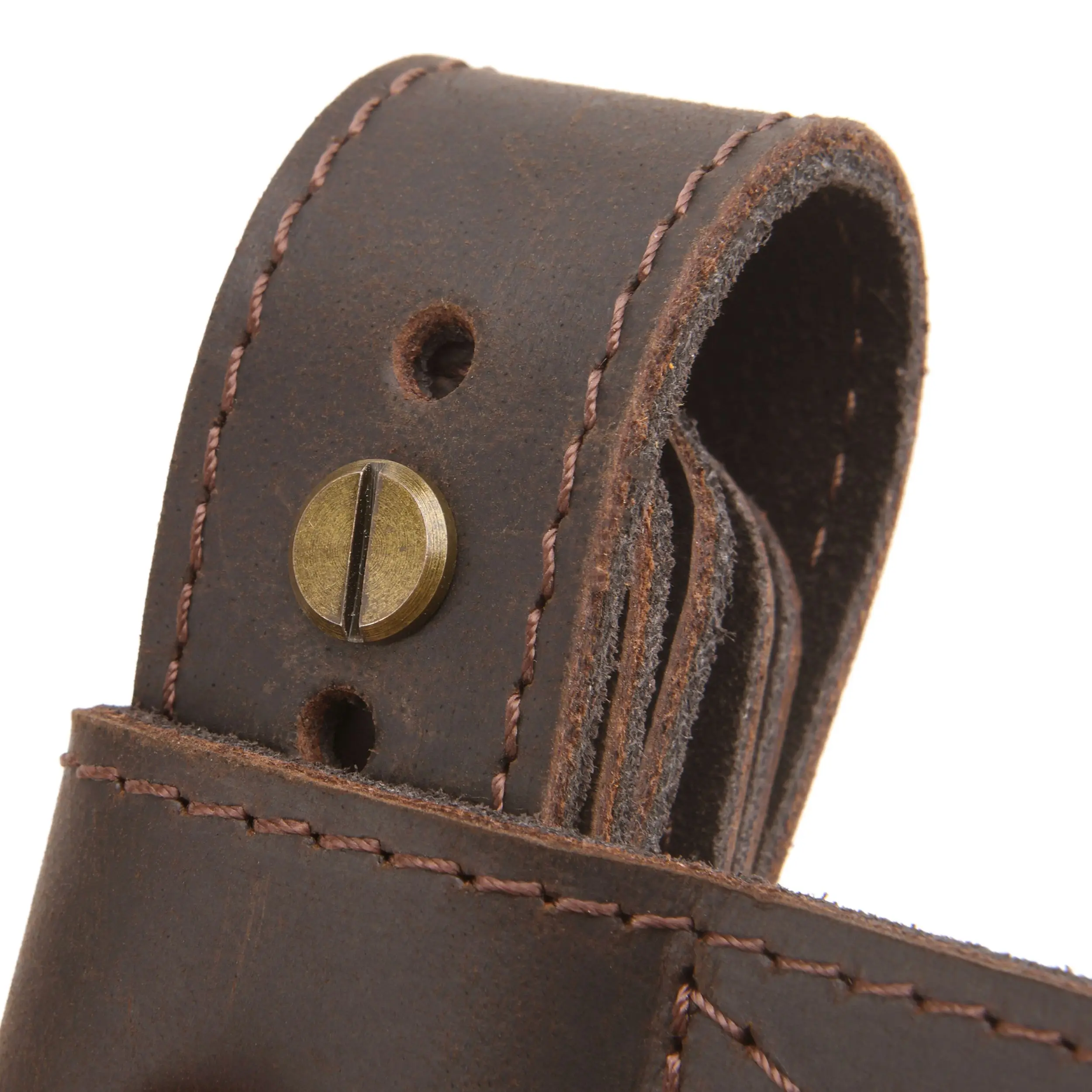 Upgraded Cowhide Leather Shotgun/Rifle No-Drill Harnessed Buttstock Holder Sling Mount
