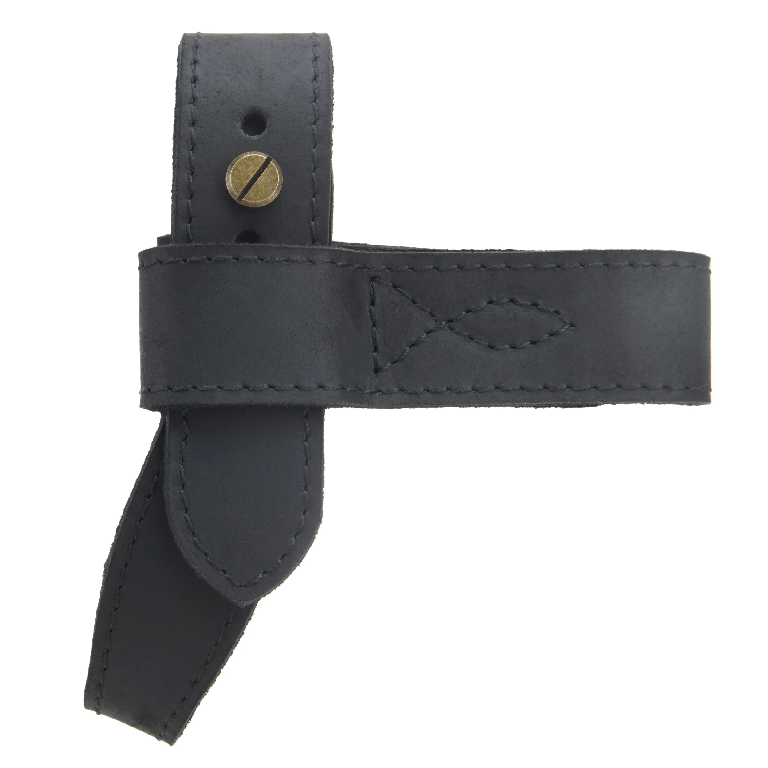 Upgraded Cowhide Leather Shotgun/Rifle No-Drill Harnessed Buttstock Holder Sling Mount