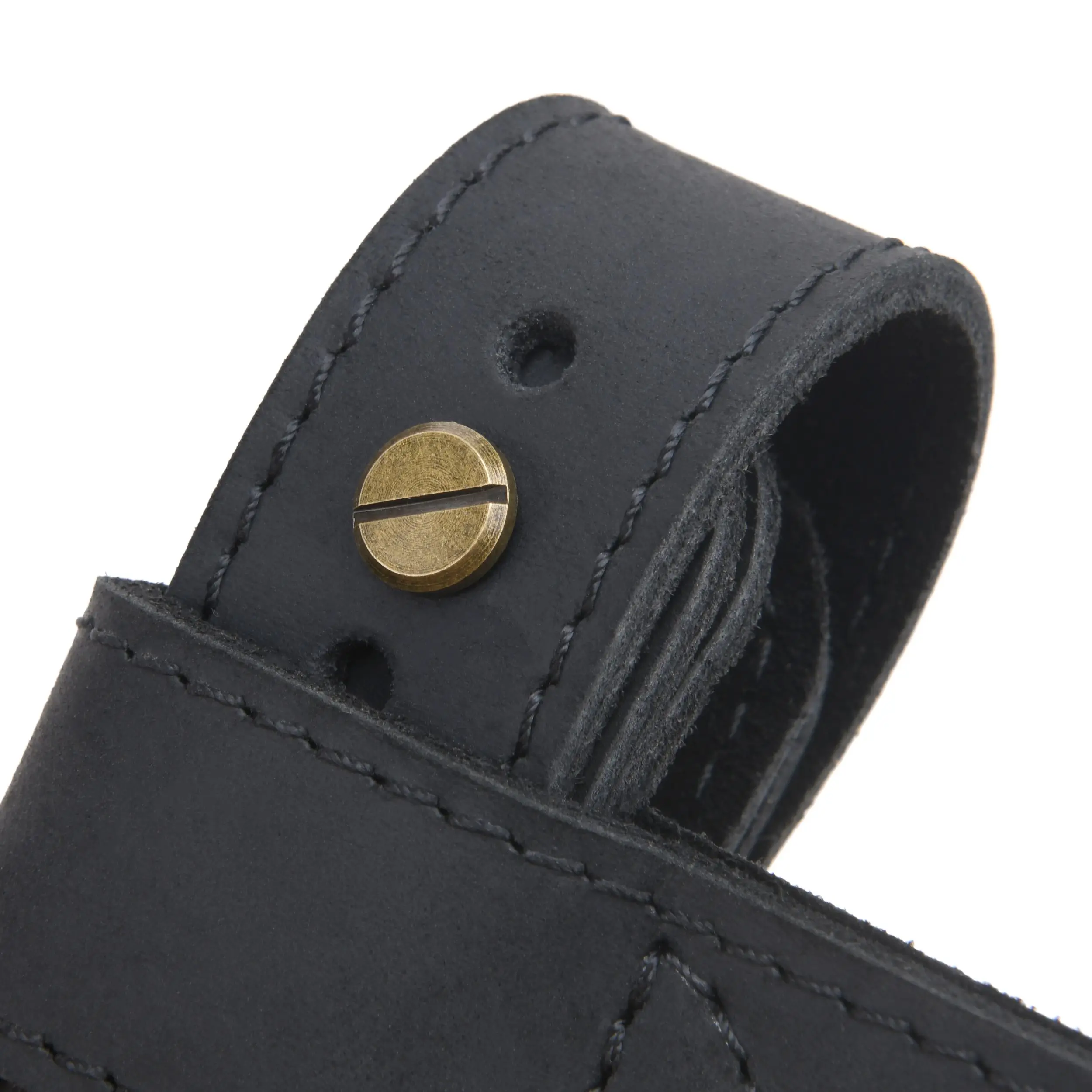 Upgraded Cowhide Leather Shotgun/Rifle No-Drill Harnessed Buttstock Holder Sling Mount