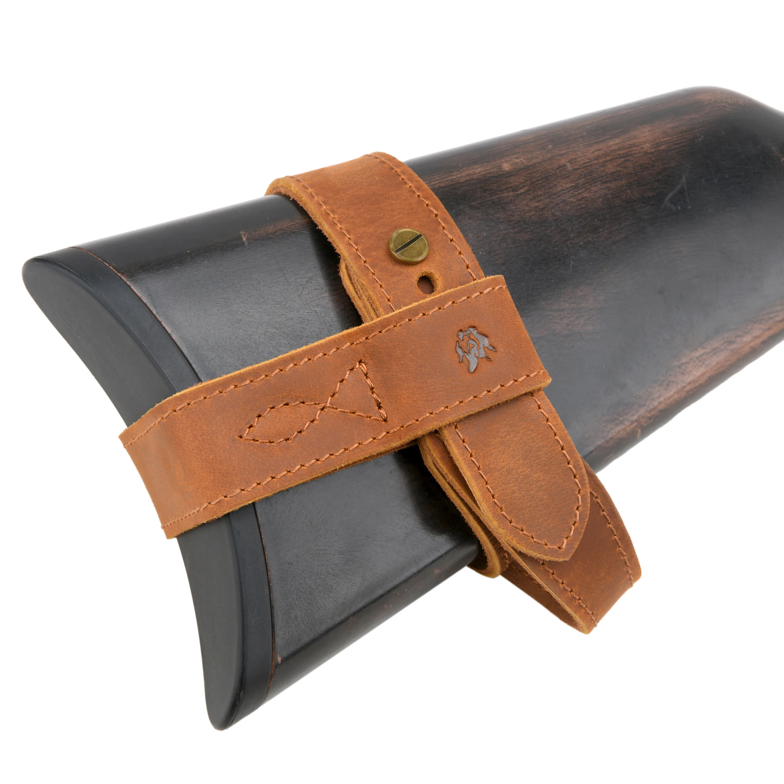 Upgraded Cowhide Leather Shotgun/Rifle No-Drill Harnessed Buttstock Holder Sling Mount