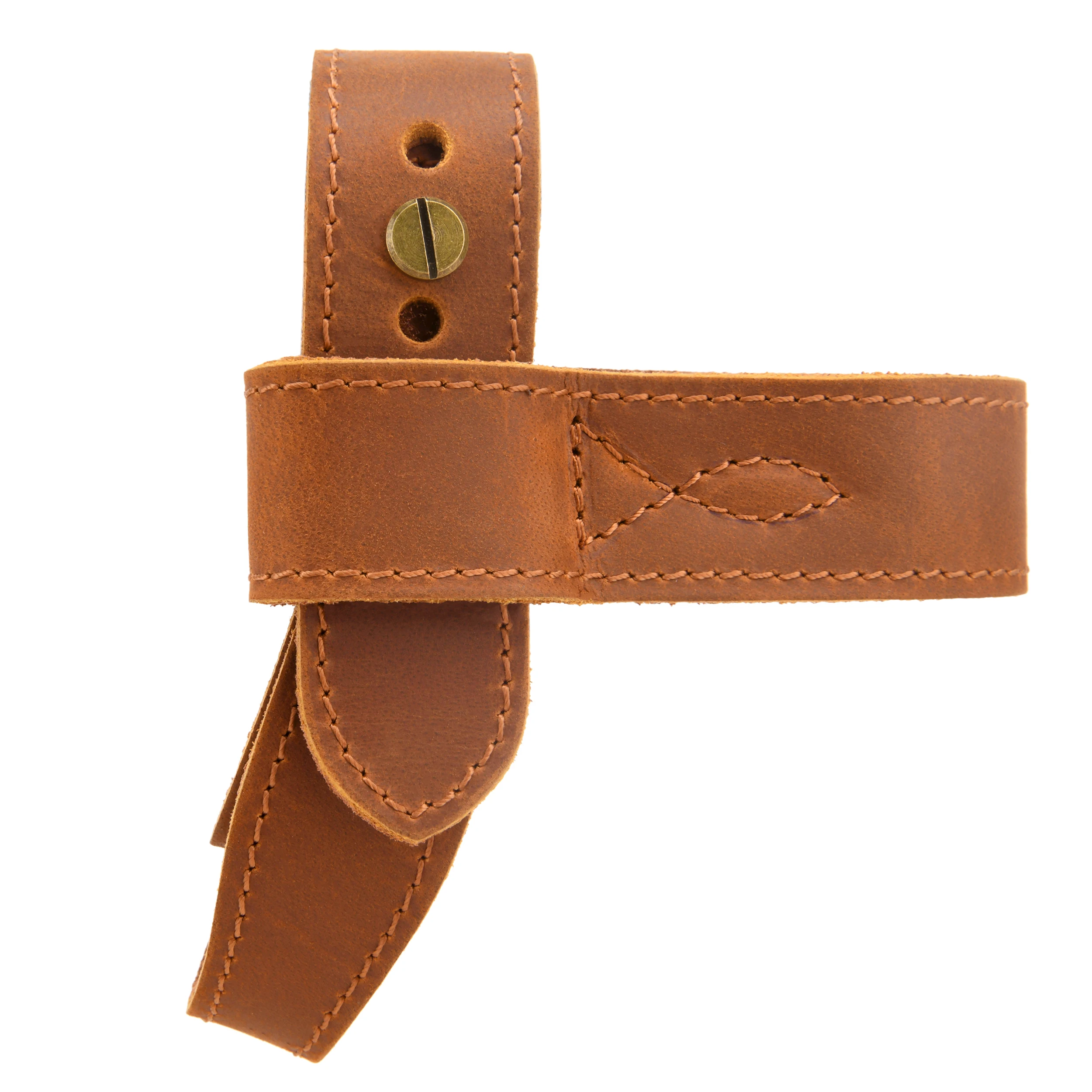 Upgraded Cowhide Leather Shotgun/Rifle No-Drill Harnessed Buttstock Holder Sling Mount