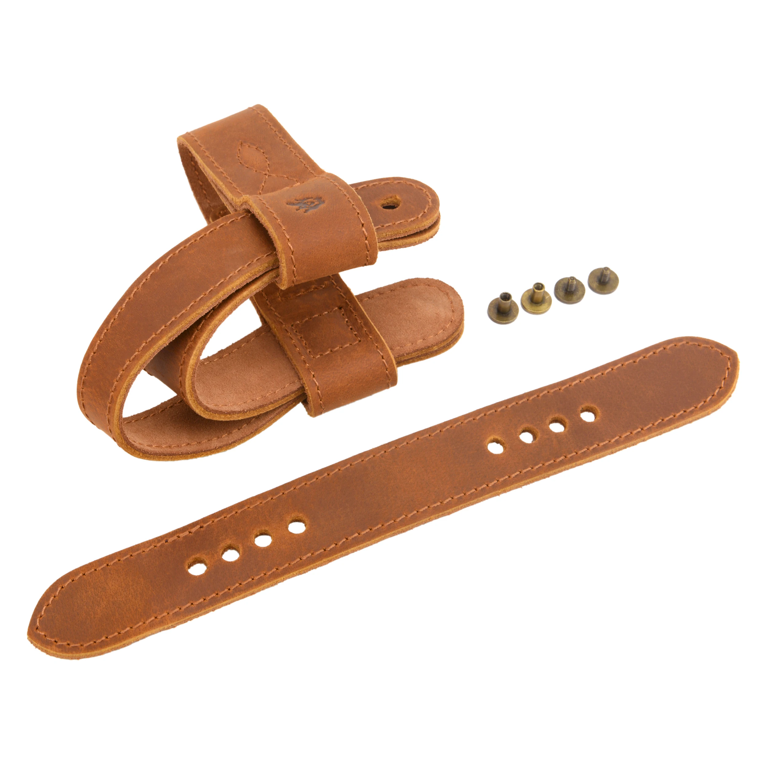 Upgraded Cowhide Leather Shotgun/Rifle No-Drill Harnessed Buttstock Holder Sling Mount