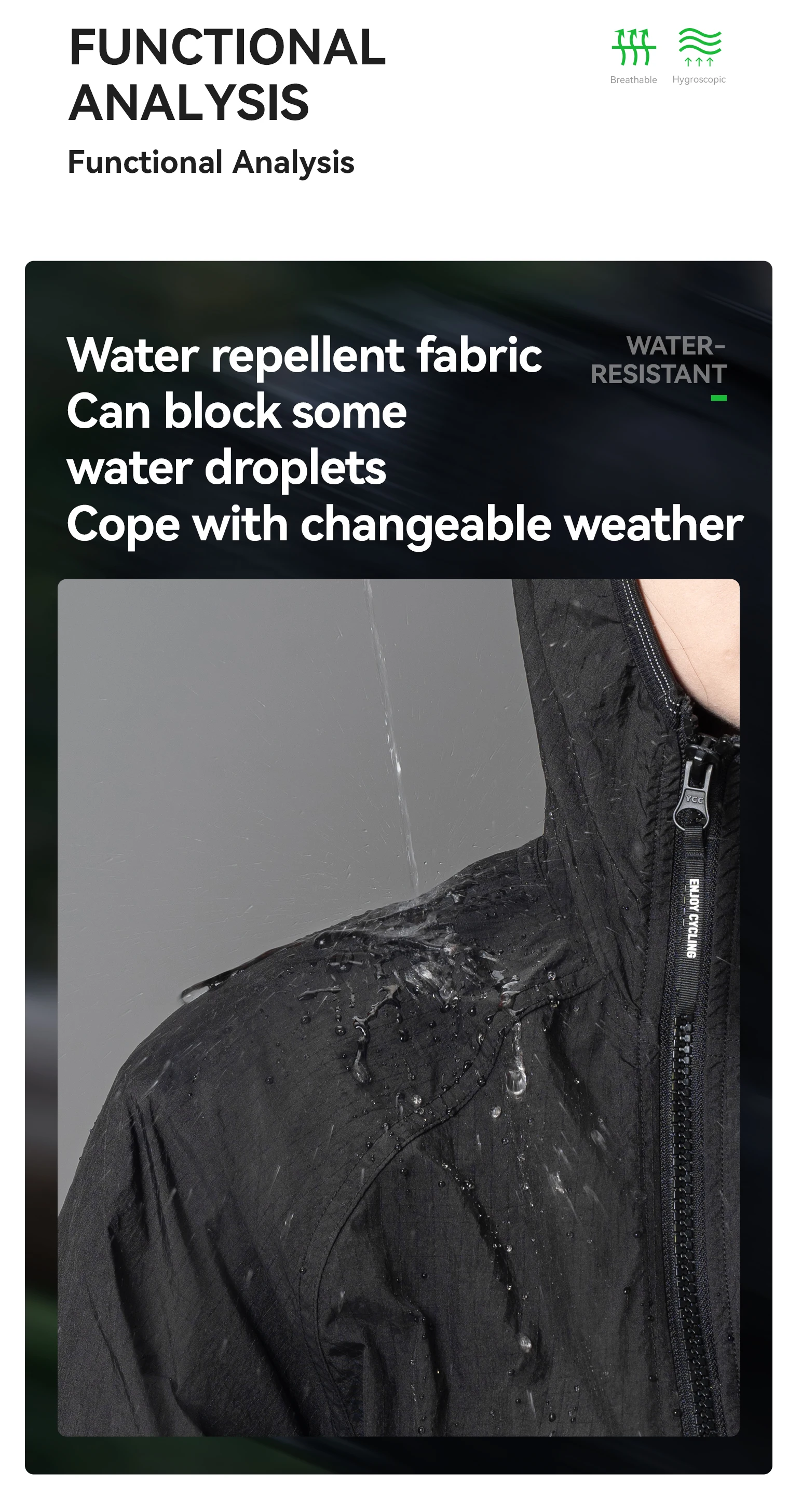 ROCKBROS Cycling Waterproof Jacket Casual Detachable Pocket Windbreaker Breathable Bicycle Clothes Windproof Outdoor Clothing