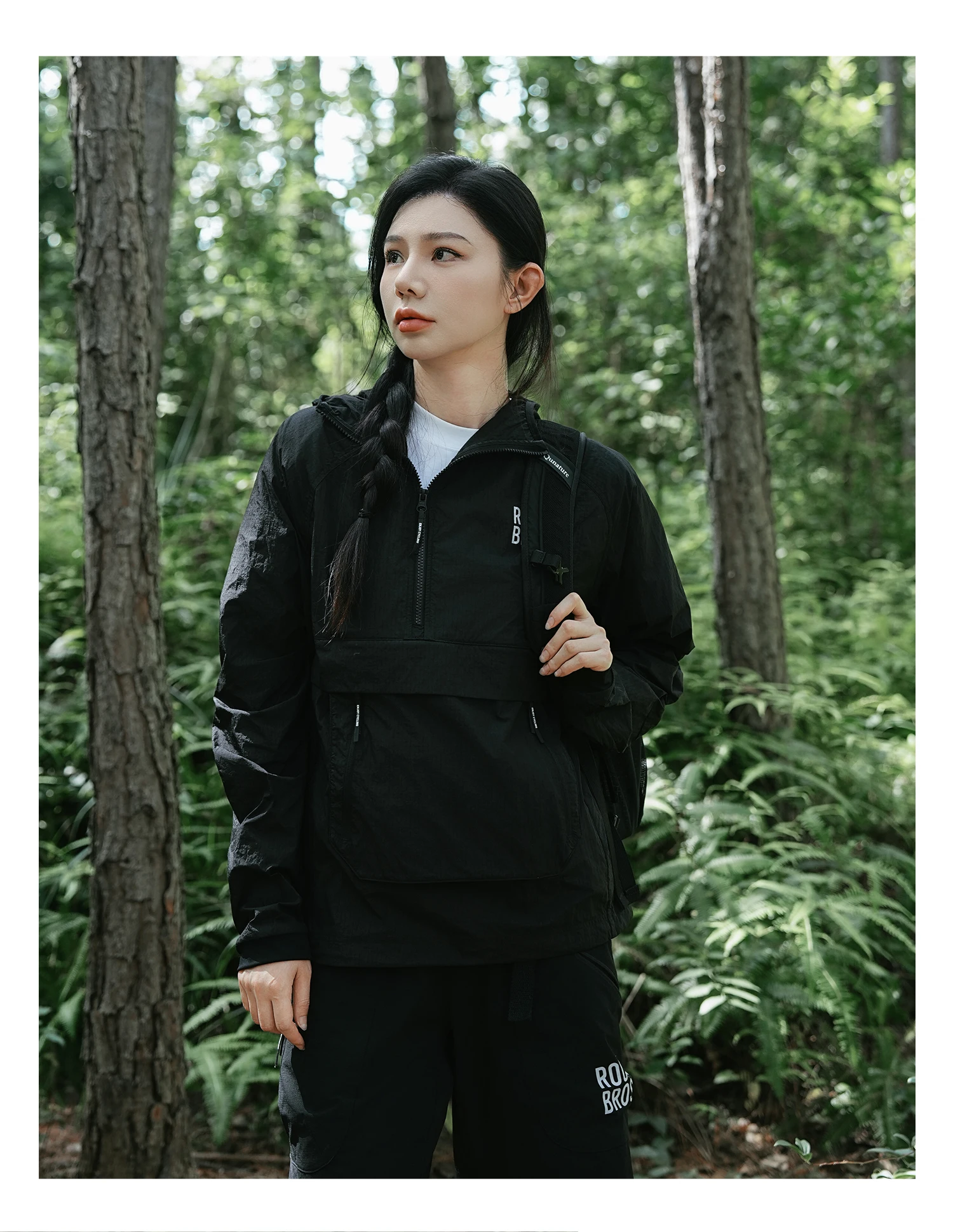 ROCKBROS Cycling Waterproof Jacket Casual Detachable Pocket Windbreaker Breathable Bicycle Clothes Windproof Outdoor Clothing