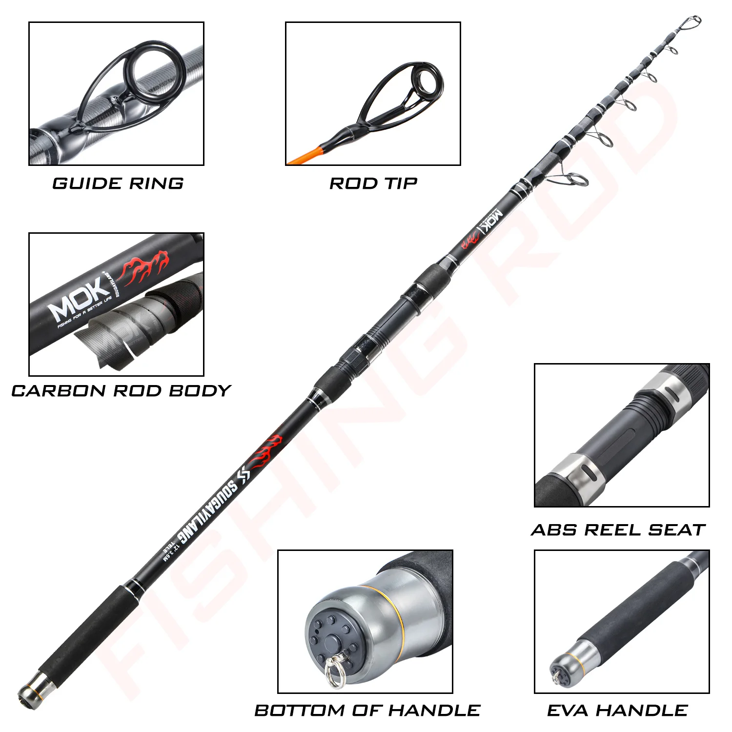 Sougayilang 30T High Carbon Carp Fishing Rod 36 42 Meters EVA Non Slip Grip Telescopic Rod Hard Power Long Casting Fishing Rod