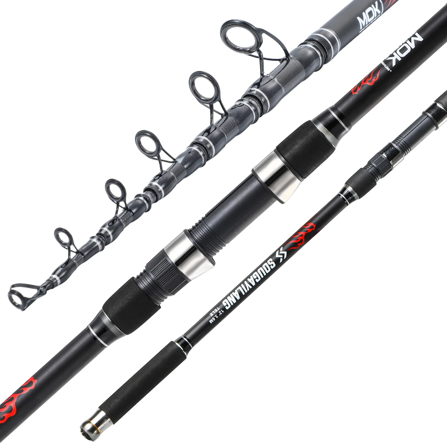 Sougayilang 30T High Carbon Carp Fishing Rod 36 42 Meters EVA Non Slip Grip Telescopic Rod Hard Power Long Casting Fishing Rod