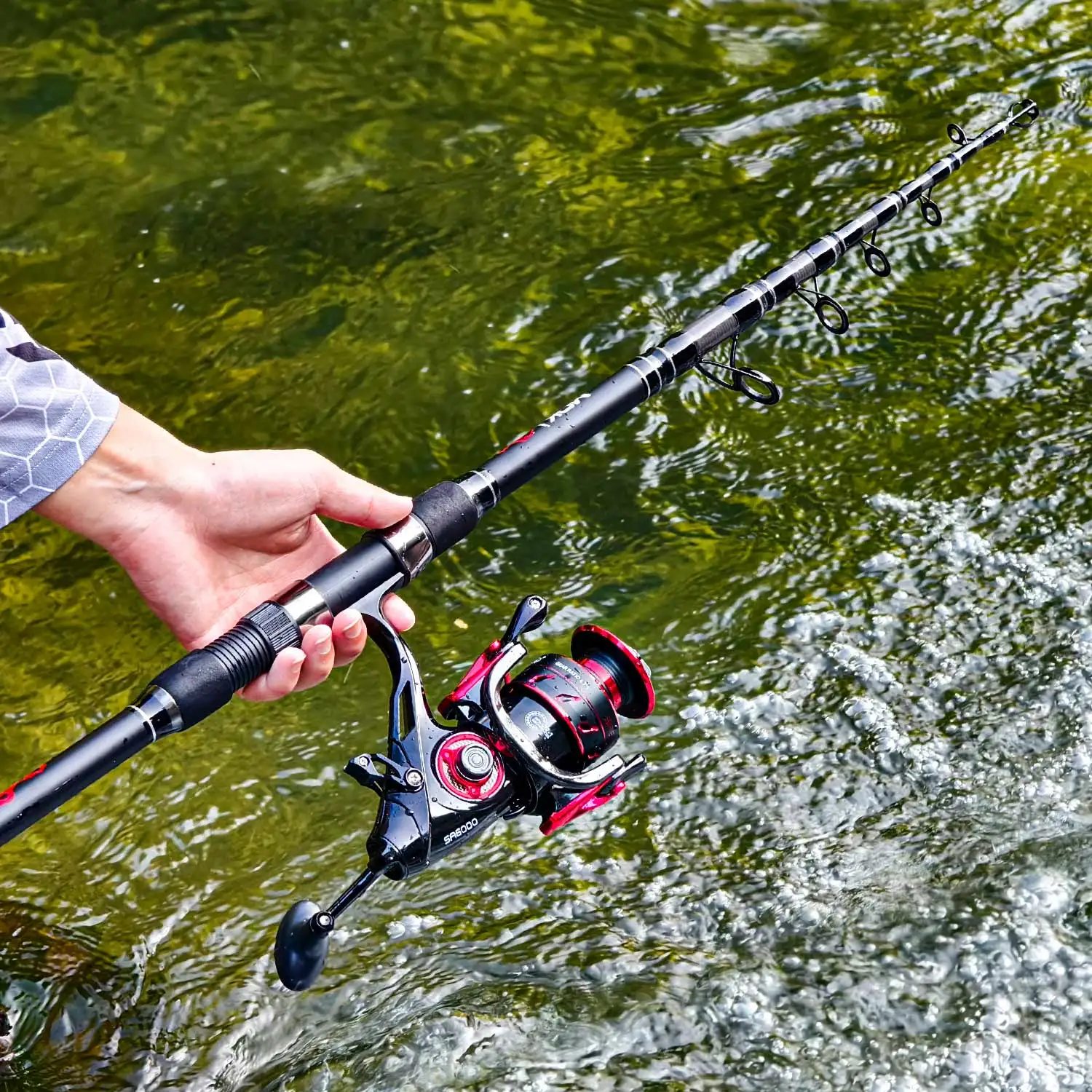 Sougayilang 30T High Carbon Carp Fishing Rod 36 42 Meters EVA Non Slip Grip Telescopic Rod Hard Power Long Casting Fishing Rod