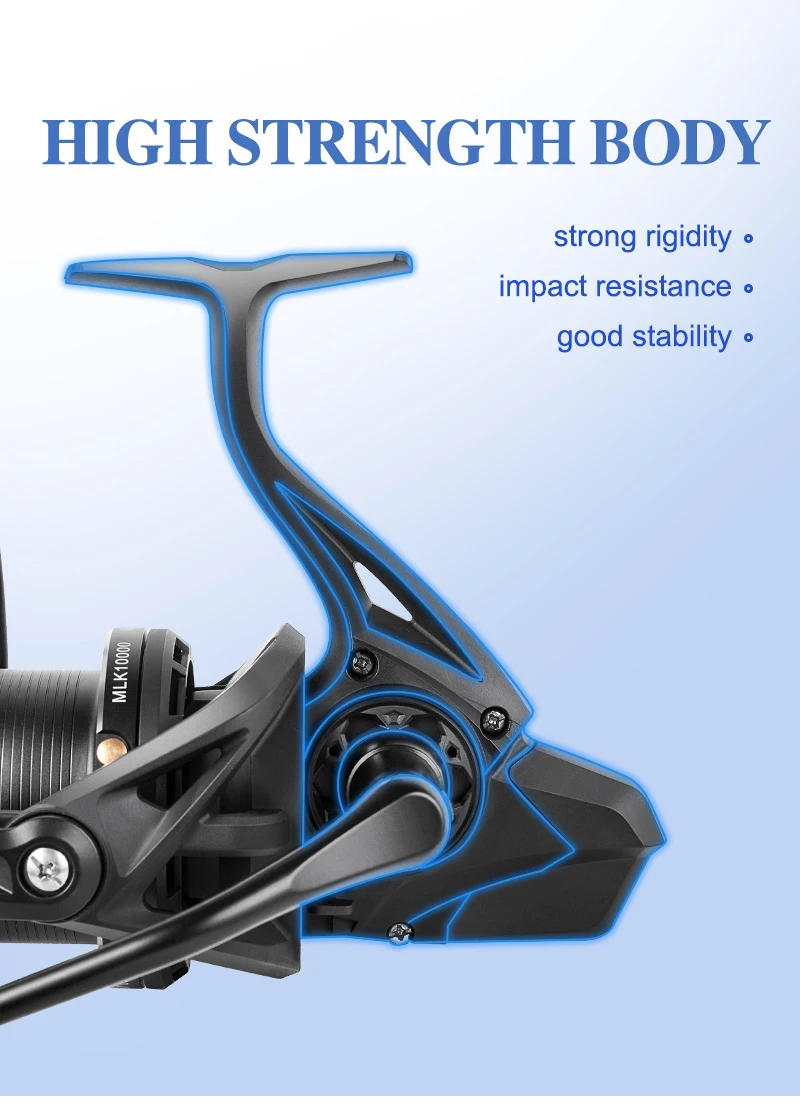 Drag 20KG Big Spinning Fishing Reel 8000-14000 Series Aluminum Alloy Spool Fishing Reel 4.8:1 Baitcasting Reels Reel Fishing