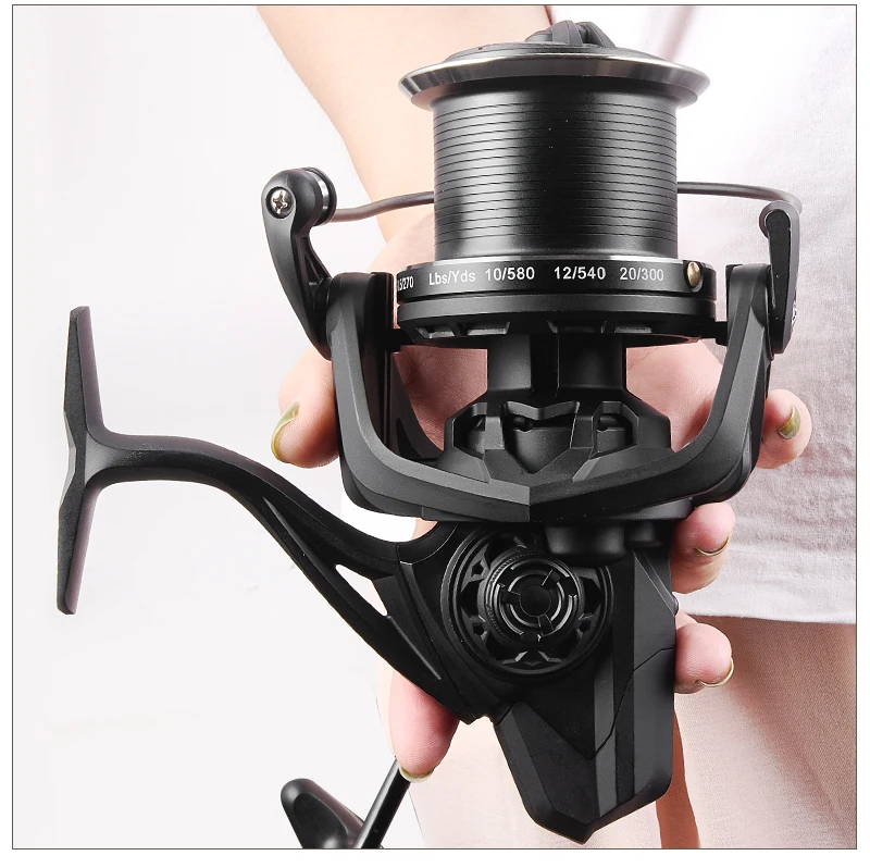 Drag 20KG Big Spinning Fishing Reel 8000-14000 Series Aluminum Alloy Spool Fishing Reel 4.8:1 Baitcasting Reels Reel Fishing