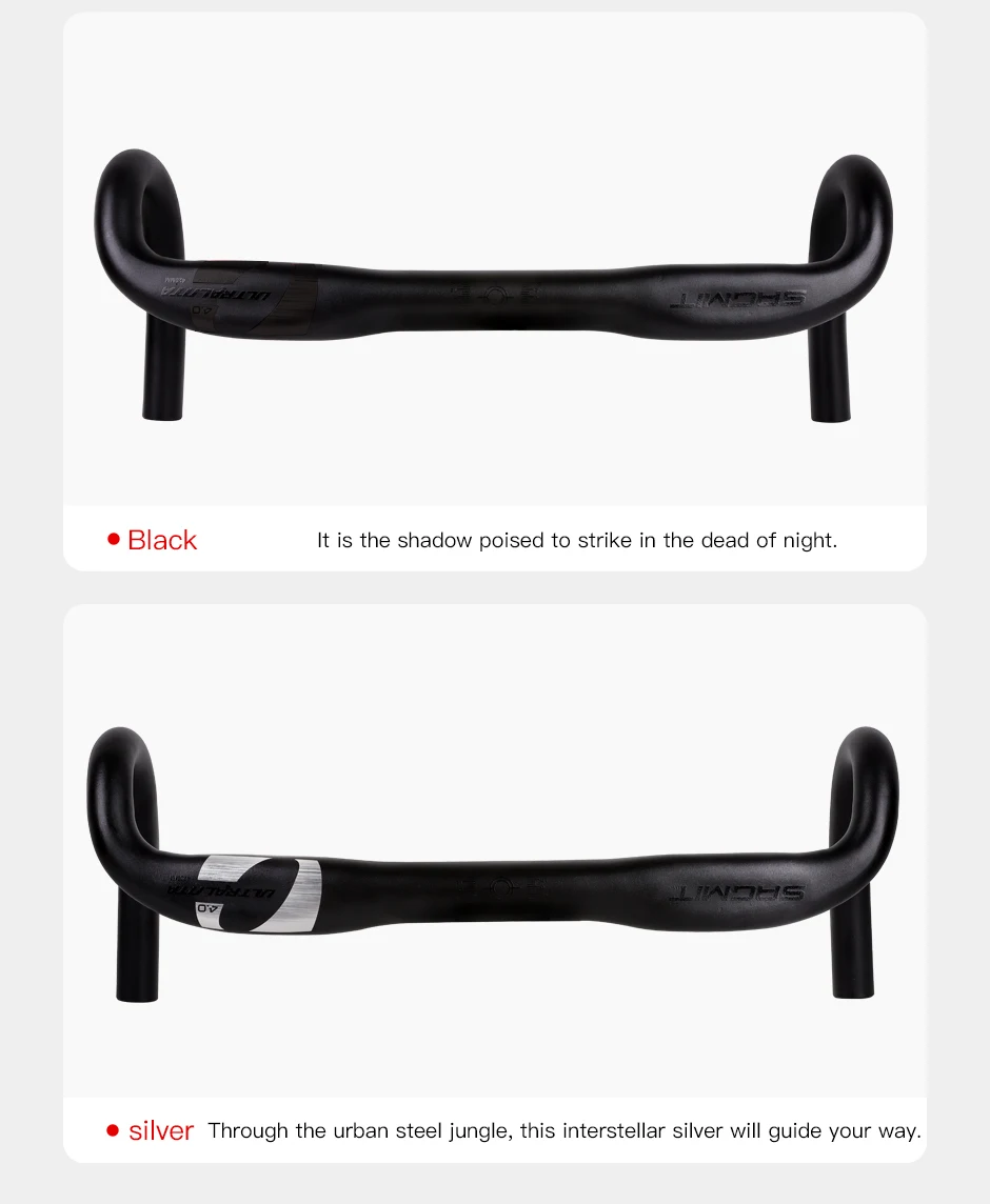 SAGMIT Bicycle Handlebar Reduce Resistance Bent Bar Strengthen Bike Parts With 31.8*420mm Aluminum Alloy Road Bike Handlebar
