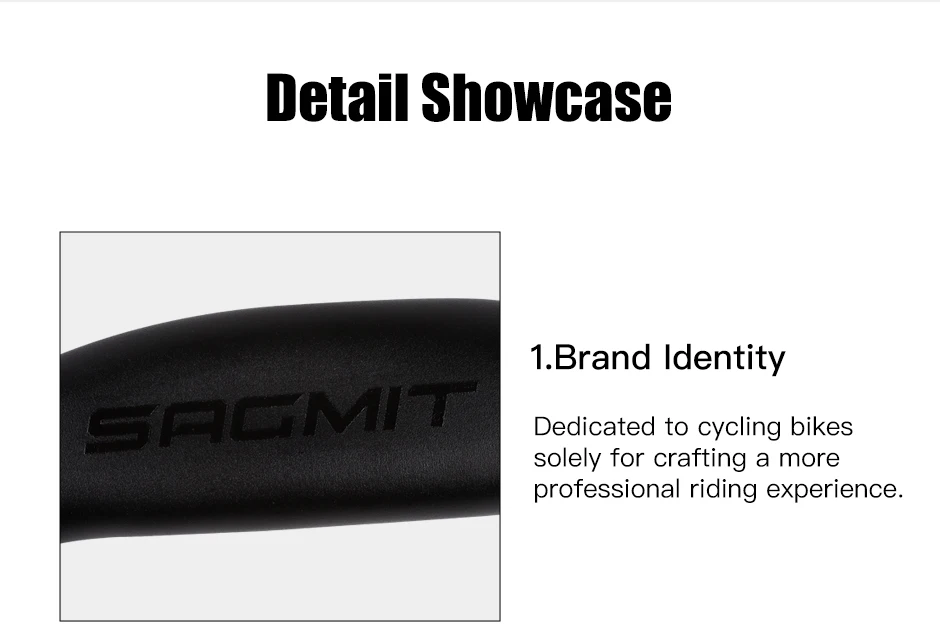 SAGMIT Bicycle Handlebar Reduce Resistance Bent Bar Strengthen Bike Parts With 31.8*420mm Aluminum Alloy Road Bike Handlebar