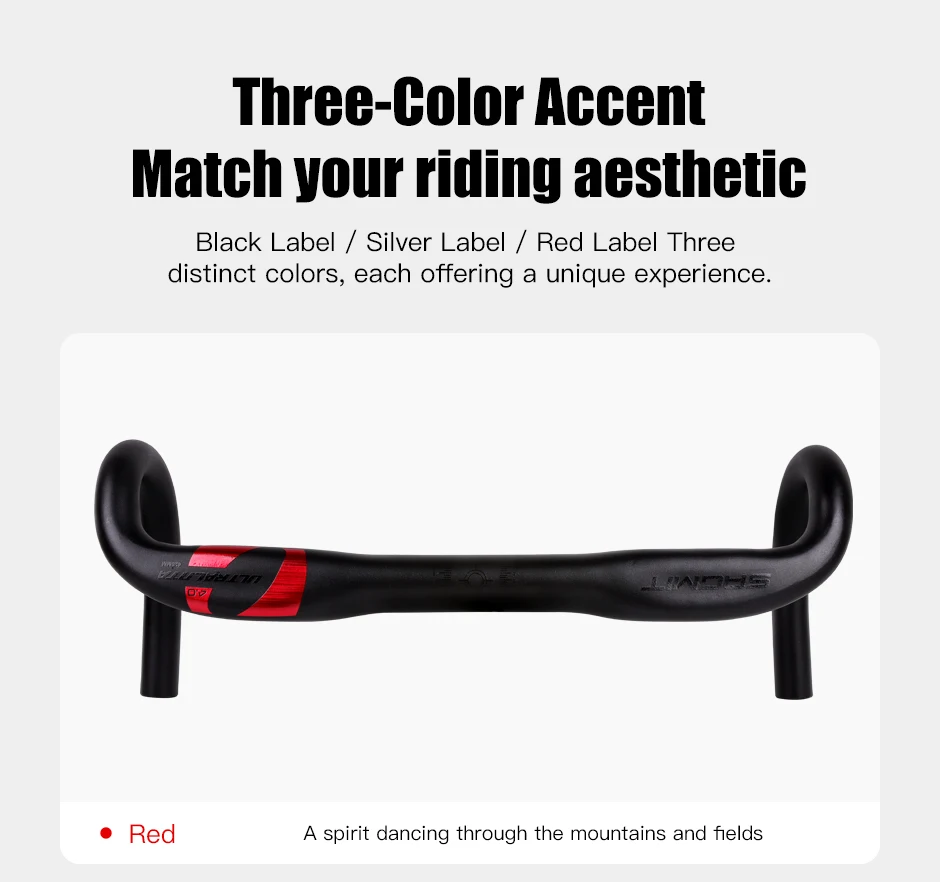 SAGMIT Bicycle Handlebar Reduce Resistance Bent Bar Strengthen Bike Parts With 31.8*420mm Aluminum Alloy Road Bike Handlebar