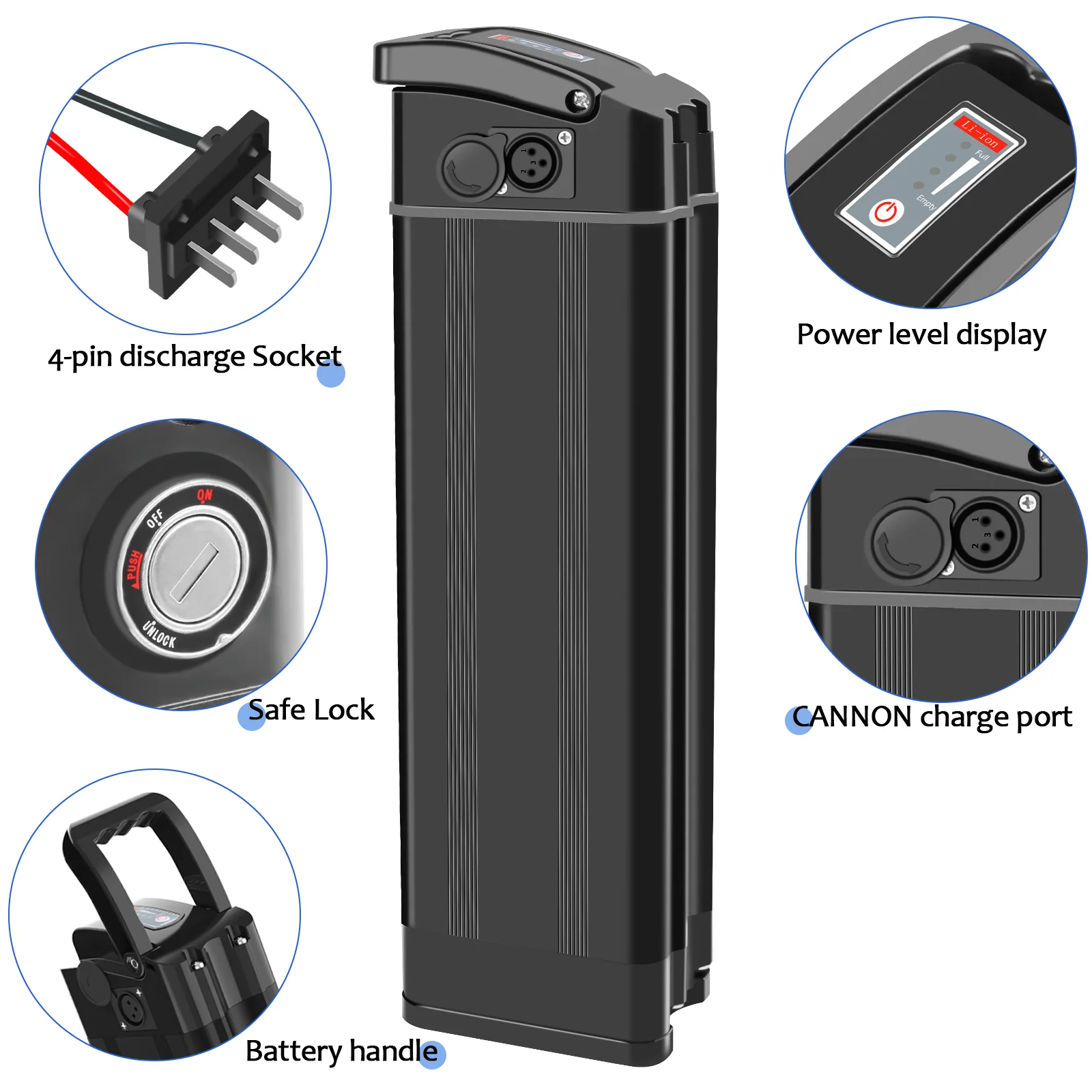New Silver Fish Battery Case MAX 70pcs 18650 Cell Battery Box for Ebike Battery Large Shell Case for Electric Bicycles Folding