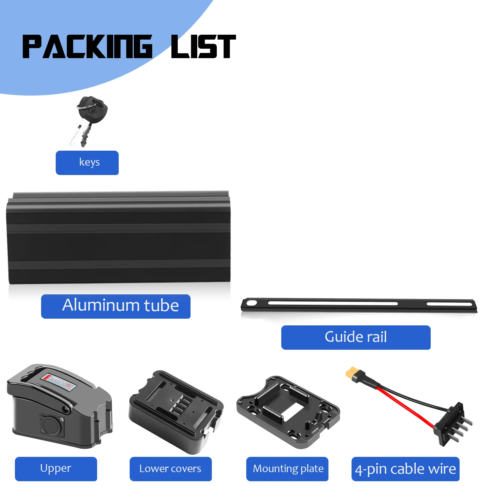 New Silver Fish Battery Case MAX 70pcs 18650 Cell Battery Box for Ebike Battery Large Shell Case for Electric Bicycles Folding