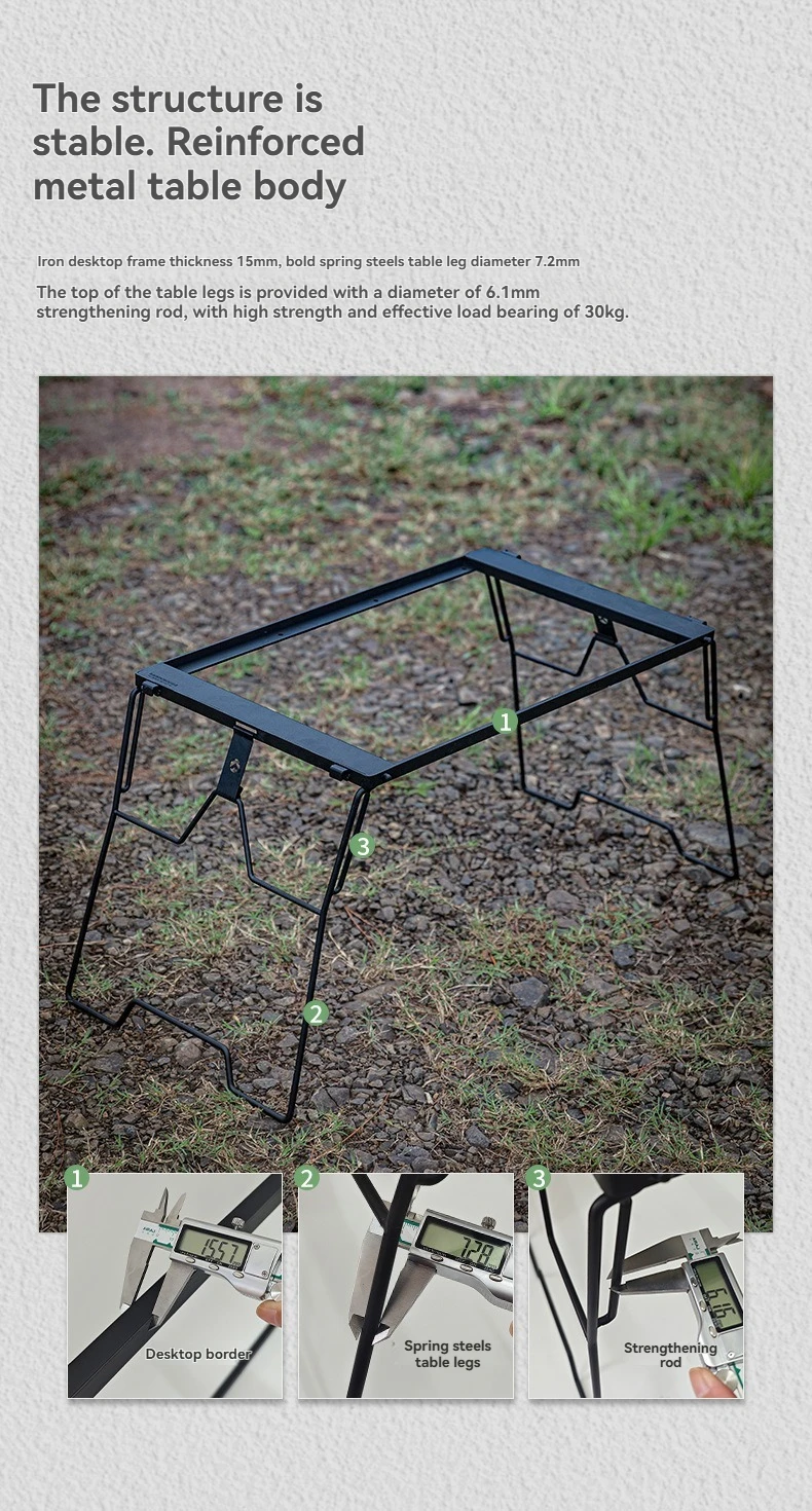 CK-3650-T38 CAMPINGMOON IGT Camping Chair and Table Set Outdoor FoldingCoffee Korean Bbq Grill Table Outdoor Foldable Camping