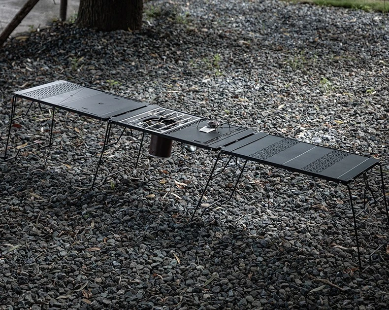 CK-3650-T38 CAMPINGMOON IGT Camping Chair and Table Set Outdoor FoldingCoffee Korean Bbq Grill Table Outdoor Foldable Camping