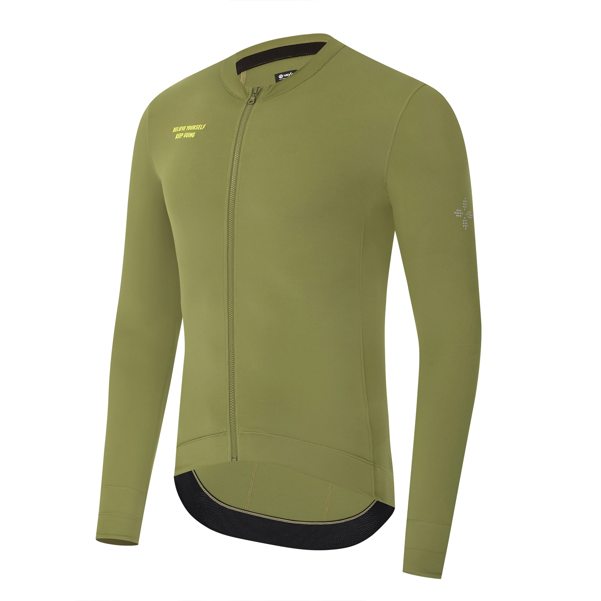 YKYWBIKE 2026 Men Cycling Jersey 15-25°C Long Sleeve Pro Team Bicycle Shirt Breathable Road Bike Clothing MTB Road Bike Jersey