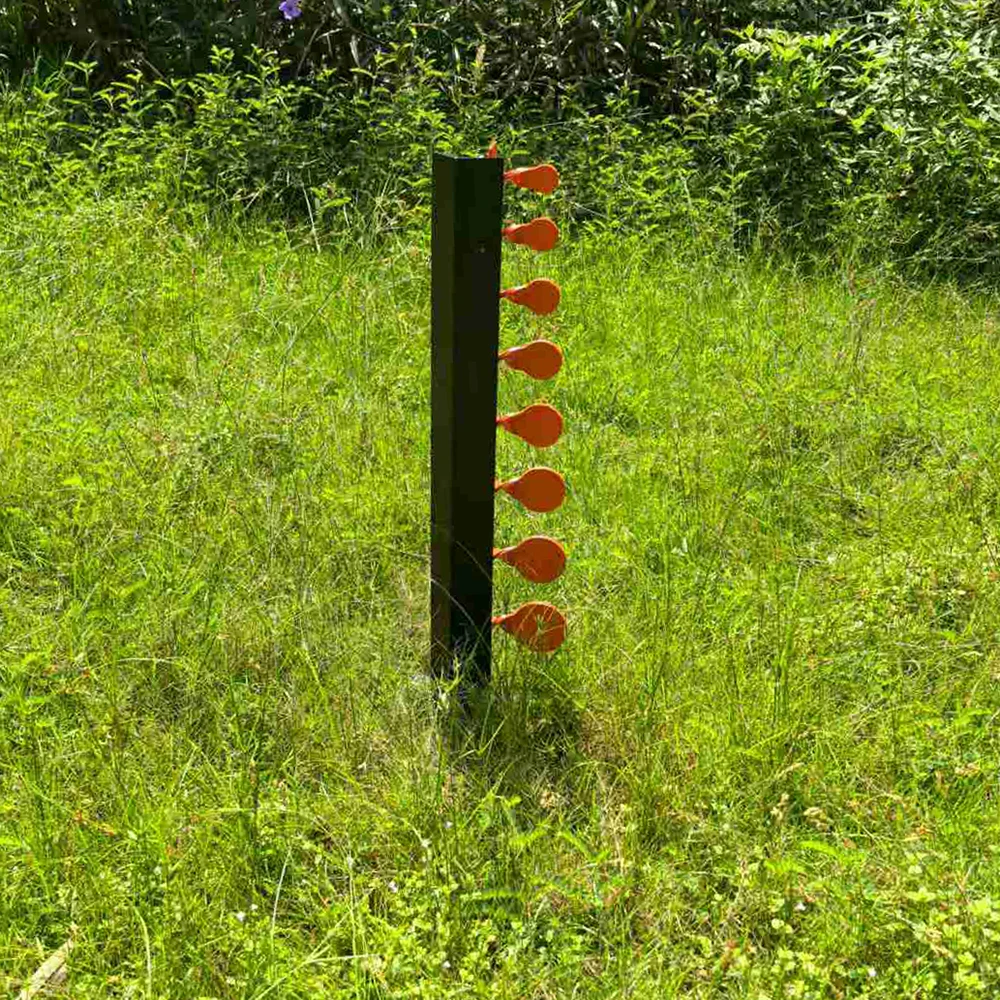 Thickened Metal Target Sheets: 5MM, 8 Shooting Metal Targets with Gradually Increasing Difficulty - Dueling Tree Targets