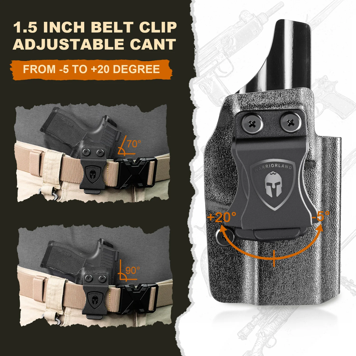 Only Fit Hellcat PRO Holster IWB KYDEX With Optic Cut,Fit Springfield Armory Only Hellcat PRO OSP Right Hand And Left Hand