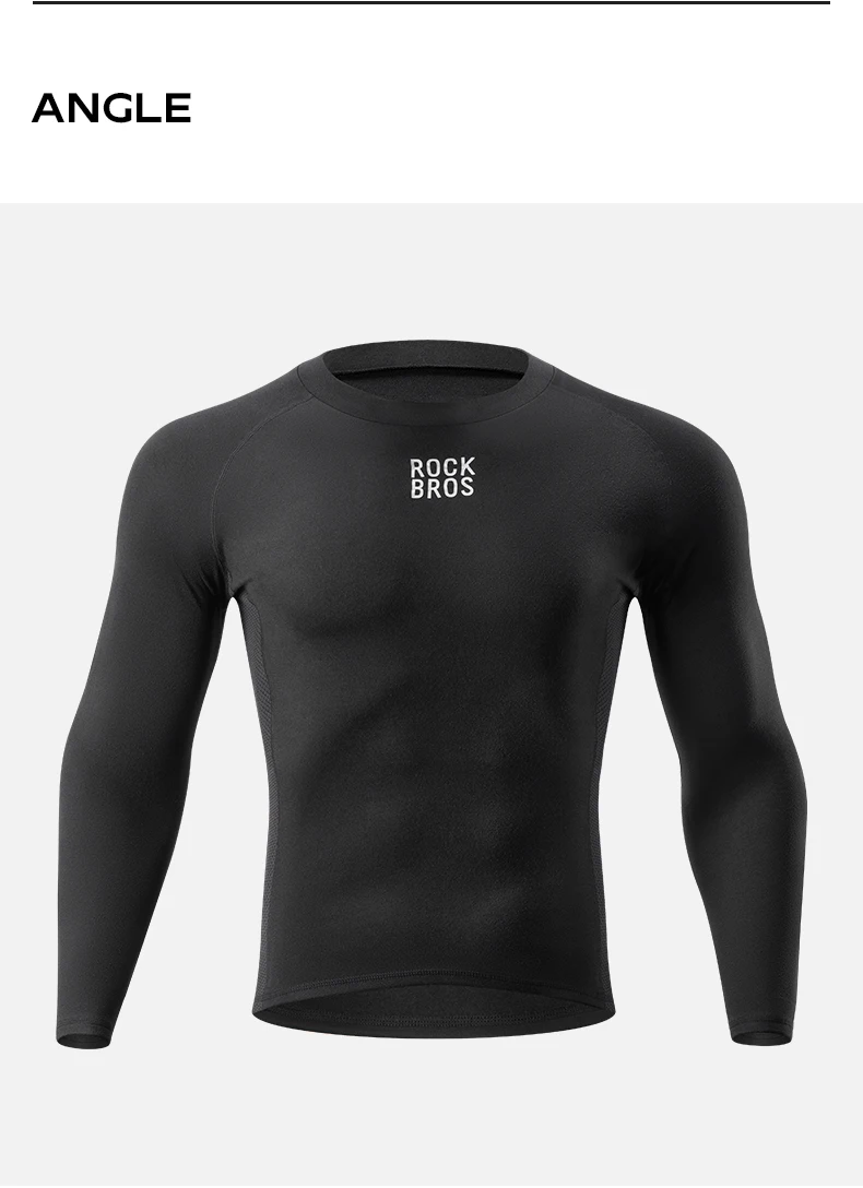 ROCKBROS Autumn Winter Cycling Jersey Warm Fleece Thermal Pullover Shirt Outdoor Sports Undershirt Men Women Cycling Clothing