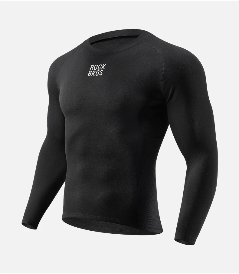 ROCKBROS Autumn Winter Cycling Jersey Warm Fleece Thermal Pullover Shirt Outdoor Sports Undershirt Men Women Cycling Clothing